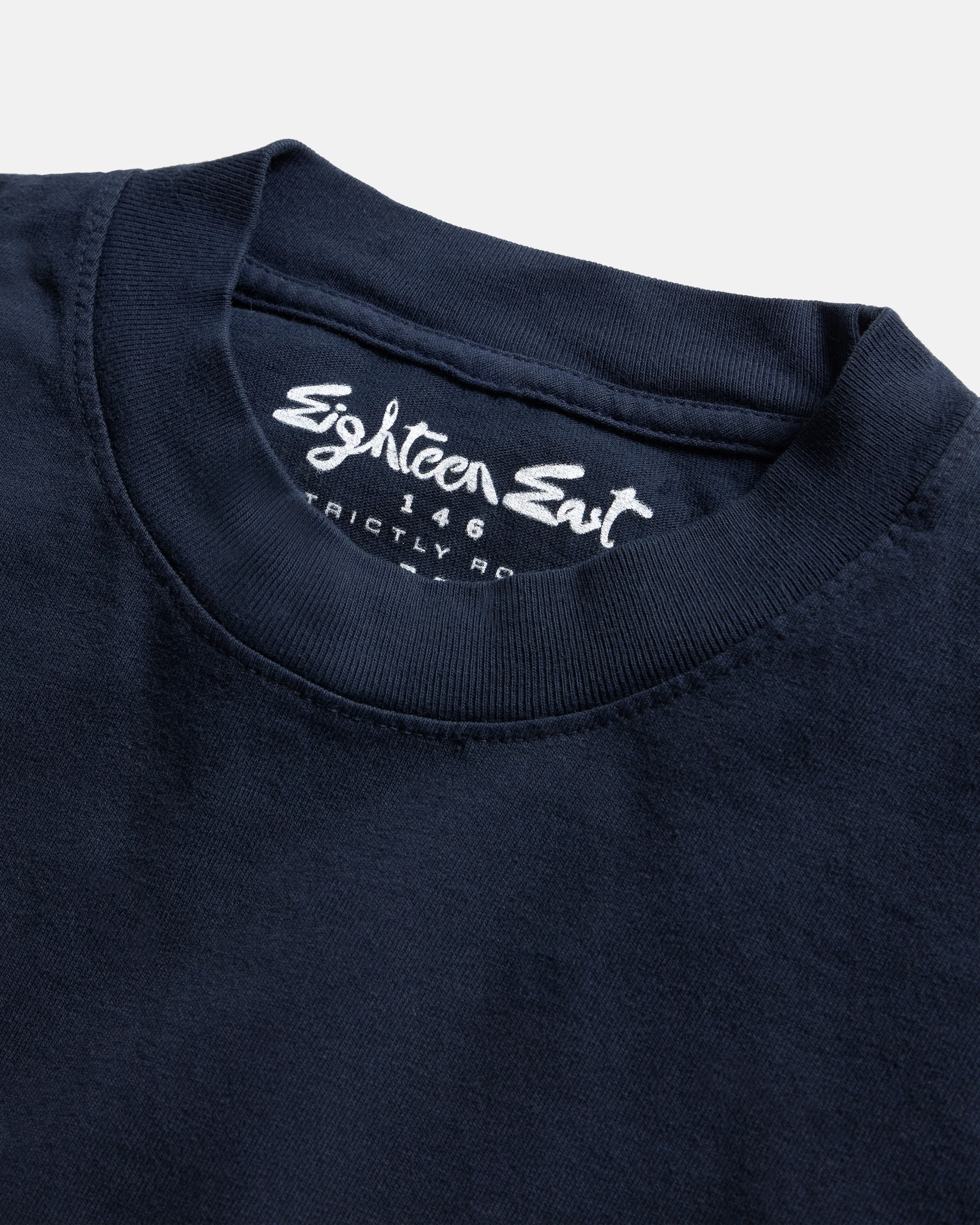 ARCHITECTS S/S TEE - MIDNIGHT NAVY / WHITE 6.5 oz. AMERICAN COTTON JERSEY - Image 3
