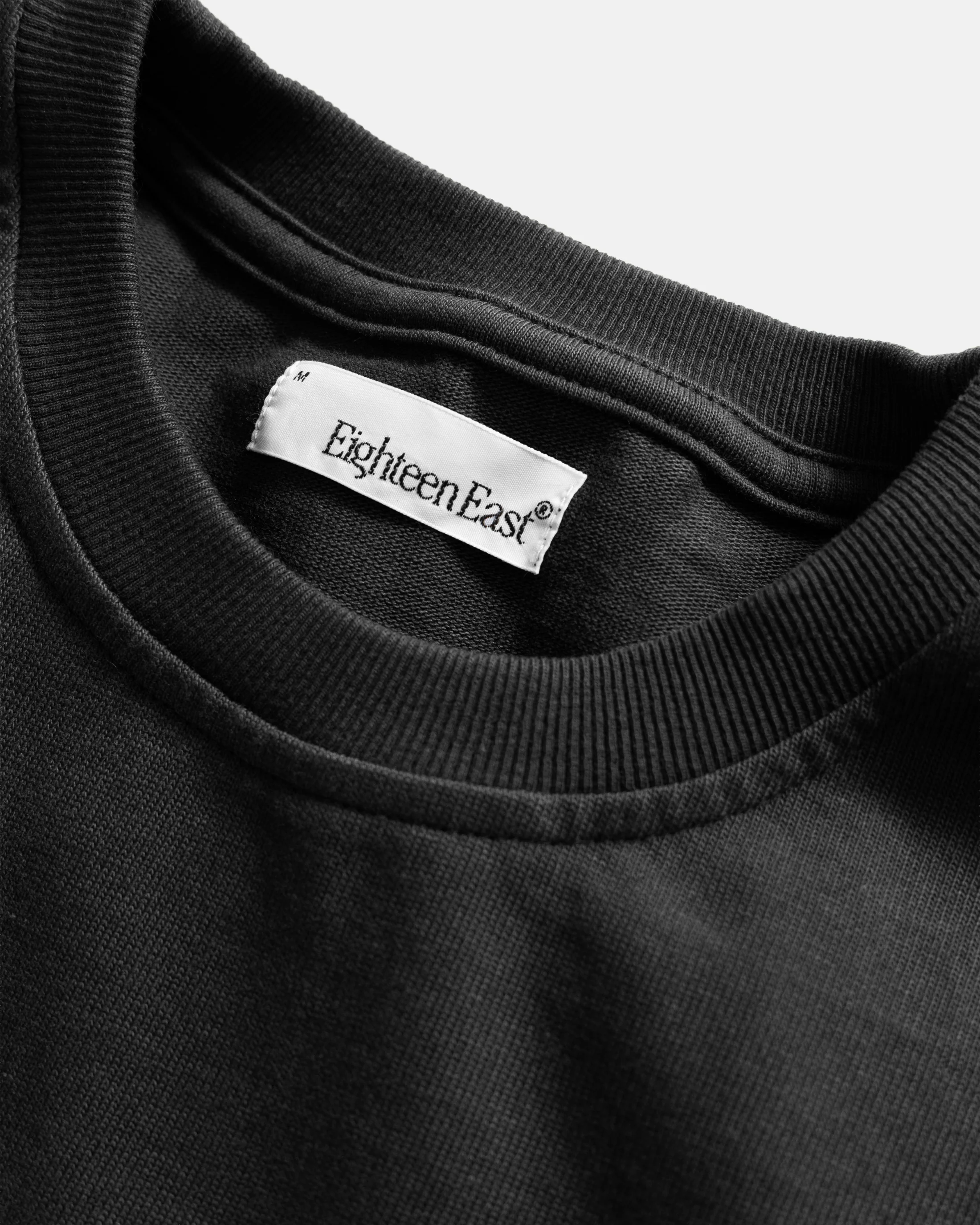 MOORE HEAVYWEIGHT TEE - BLACK 12.25 oz. COTTON JERSEY - Image 2