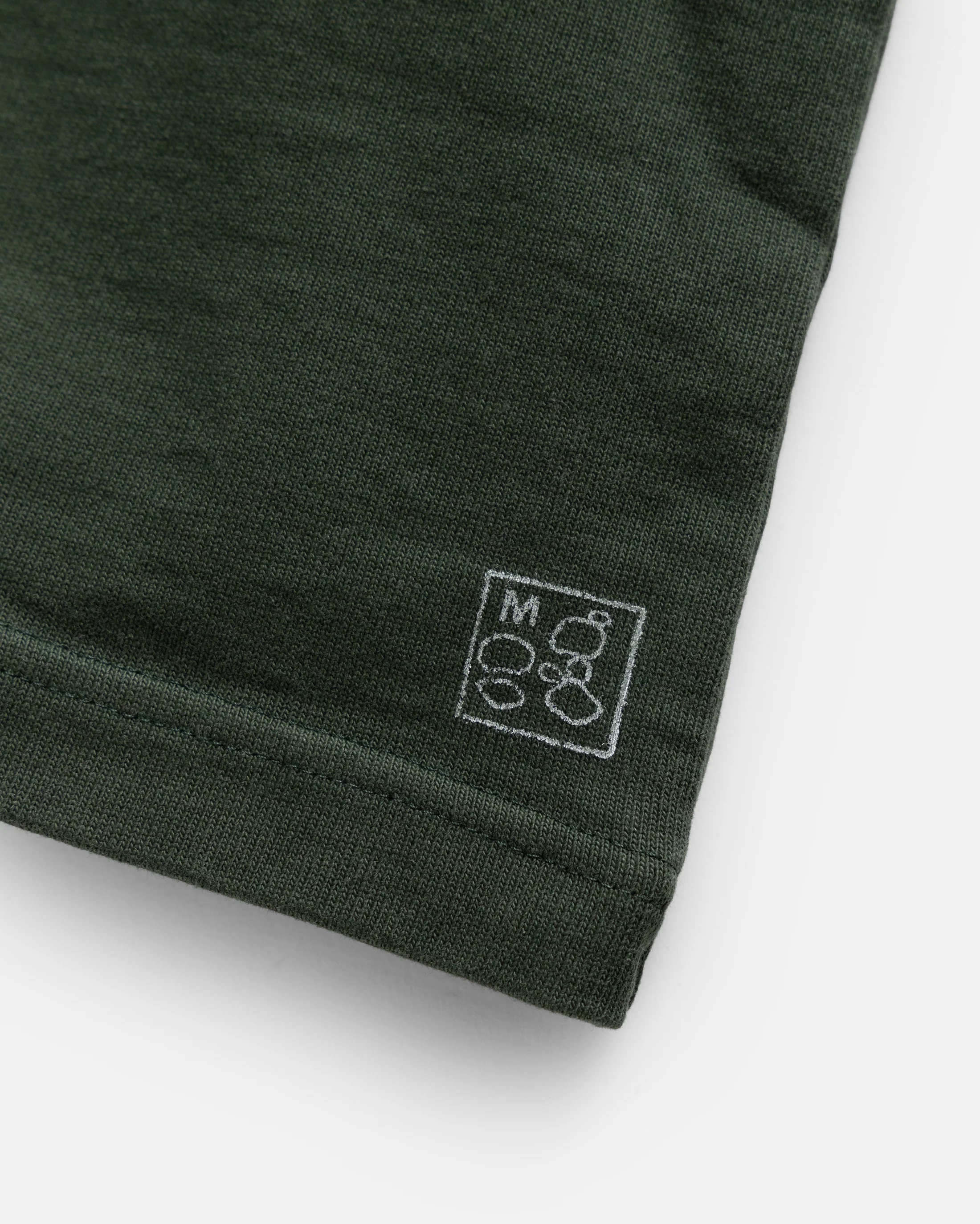 MOORE HEAVYWEIGHT TEE - HUNTER 12.25 oz. COTTON JERSEY - Image 3