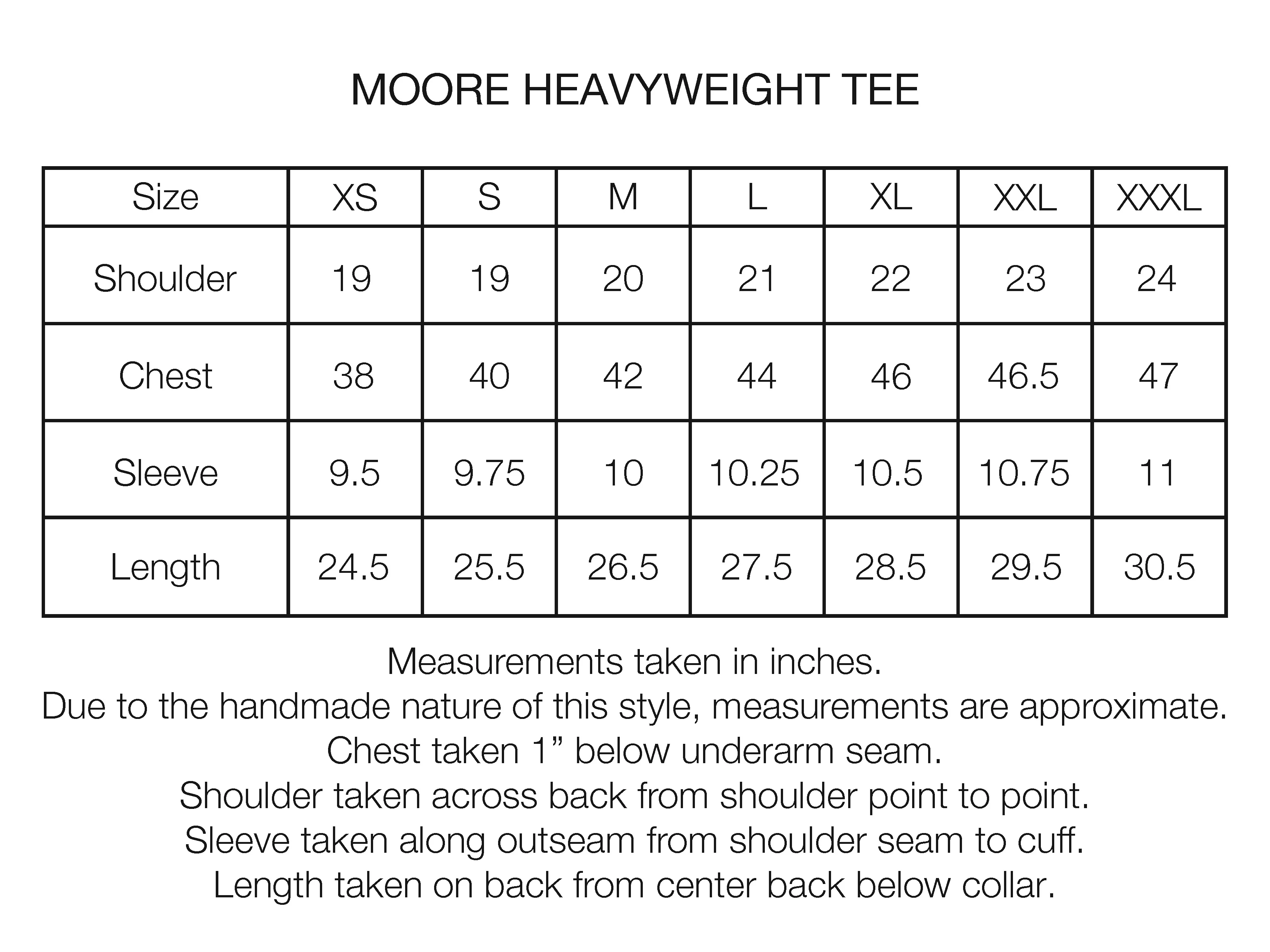MOORE HEAVYWEIGHT TEE - HUNTER 12.25 oz. COTTON JERSEY - Image 6