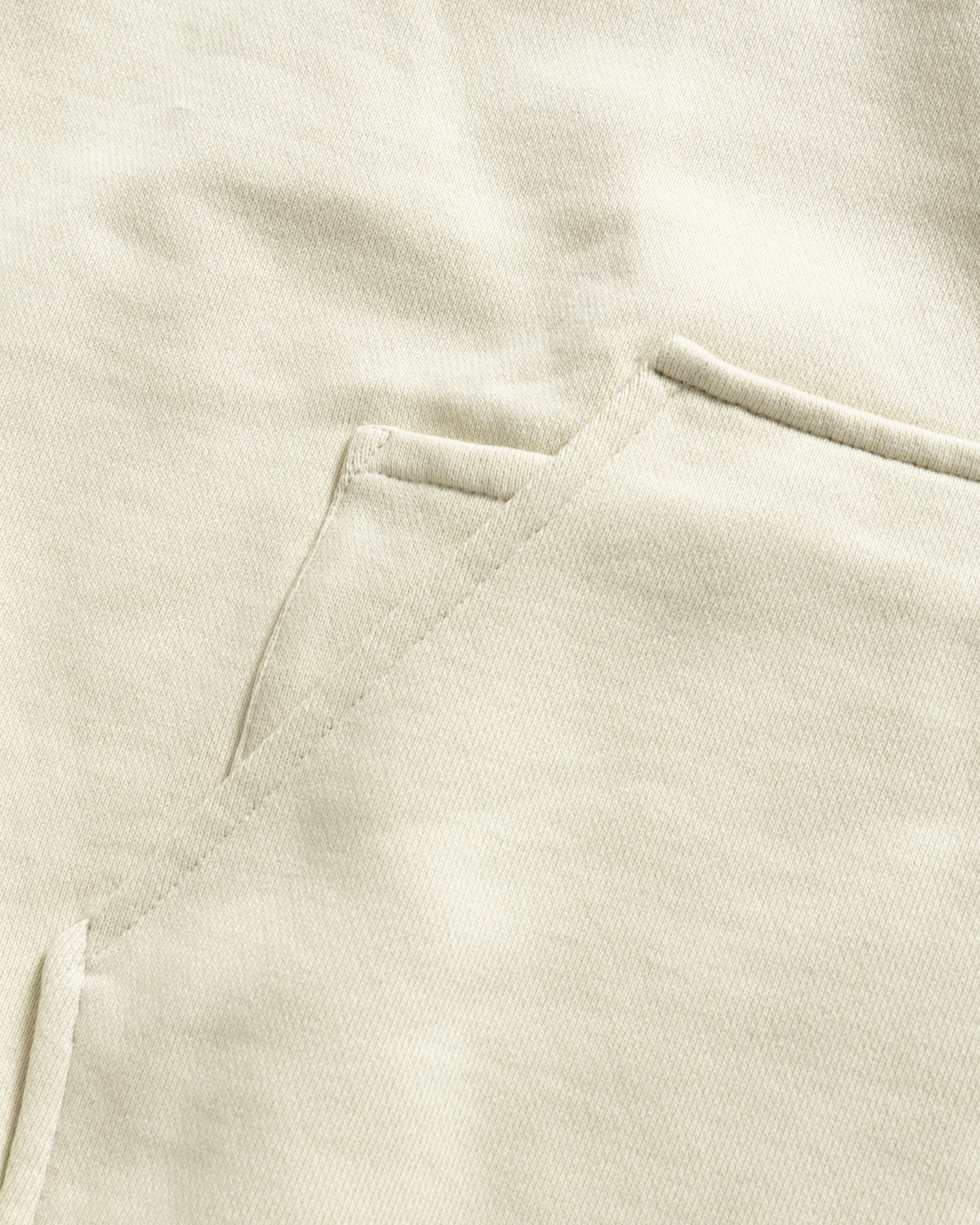 NOVIS HOODED SWEATSHIRT - BARELY LICHEN 19oz. ALL COTTON LOOPBACK TERRY FLEECE - Image 3