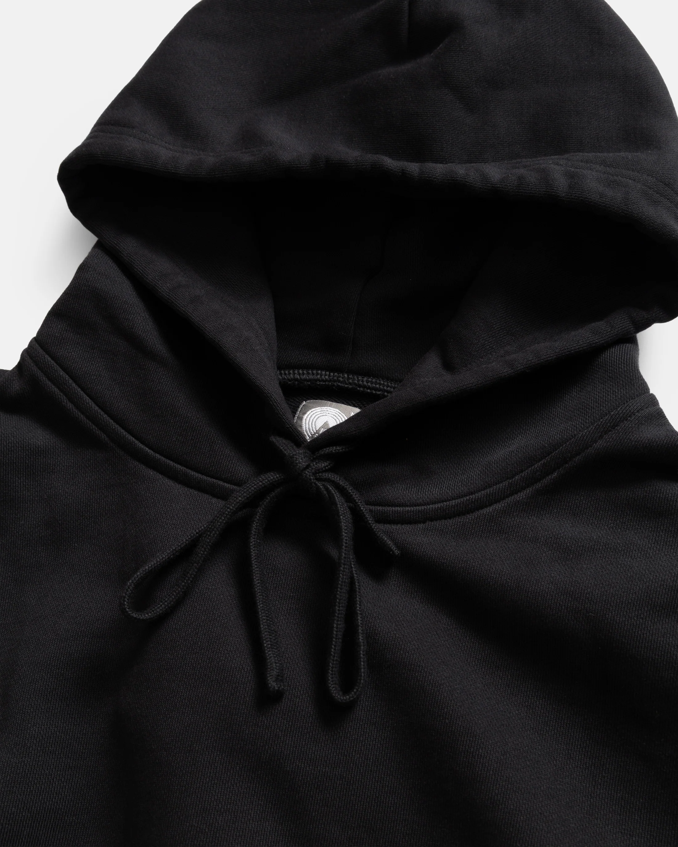NOVIS HOODED SWEATSHIRT - BLACK 19oz. ALL COTTON LOOPBACK TERRY FLEECE - Image 2