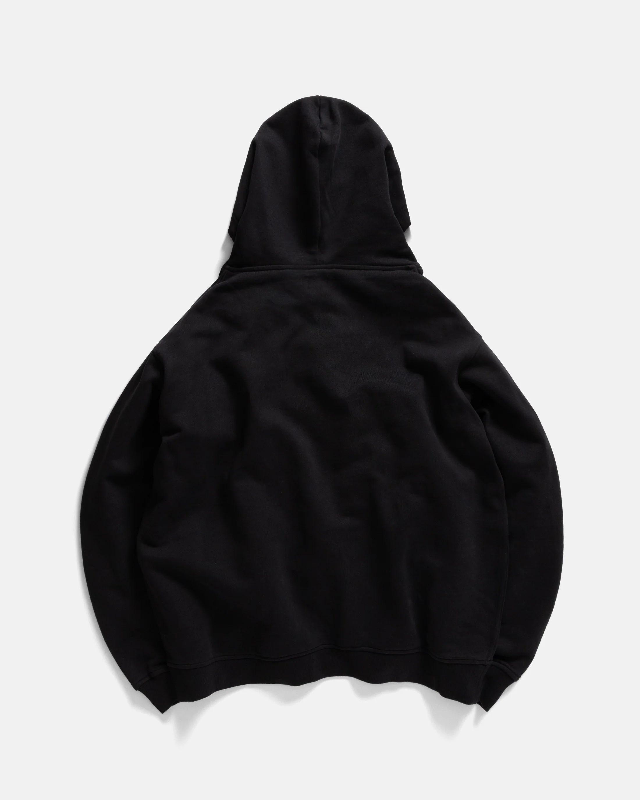 NOVIS HOODED SWEATSHIRT - BLACK 19oz. ALL COTTON LOOPBACK TERRY FLEECE - Image 5