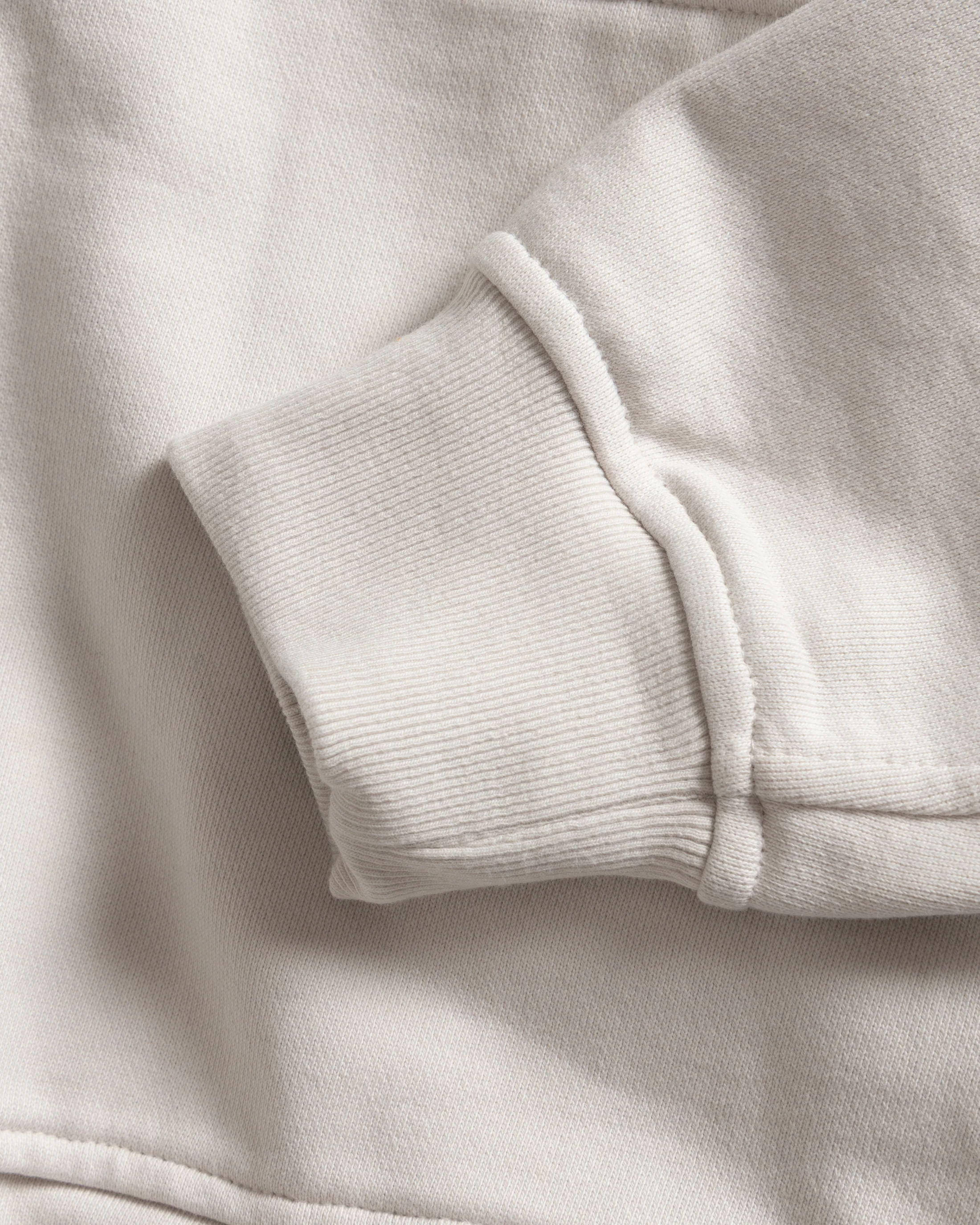 NOVIS HOODED SWEATSHIRT - ECRU 19oz. ALL COTTON LOOPBACK TERRY FLEECE - Image 4