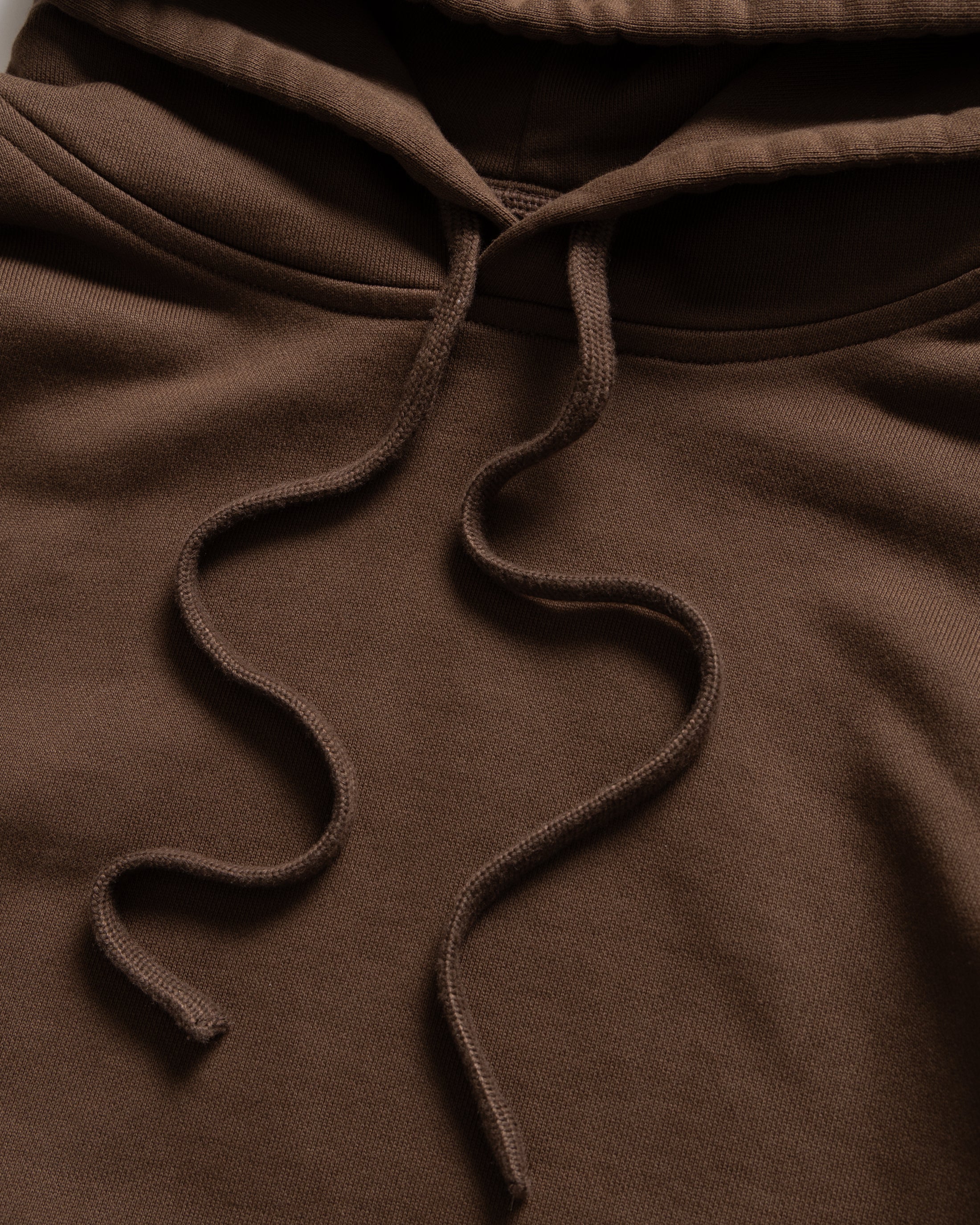 NOVIS HOODED SWEATSHIRT - FONDENTE BROWN 19oz. ALL COTTON LOOPBACK TERRY FLEECE - Image 3