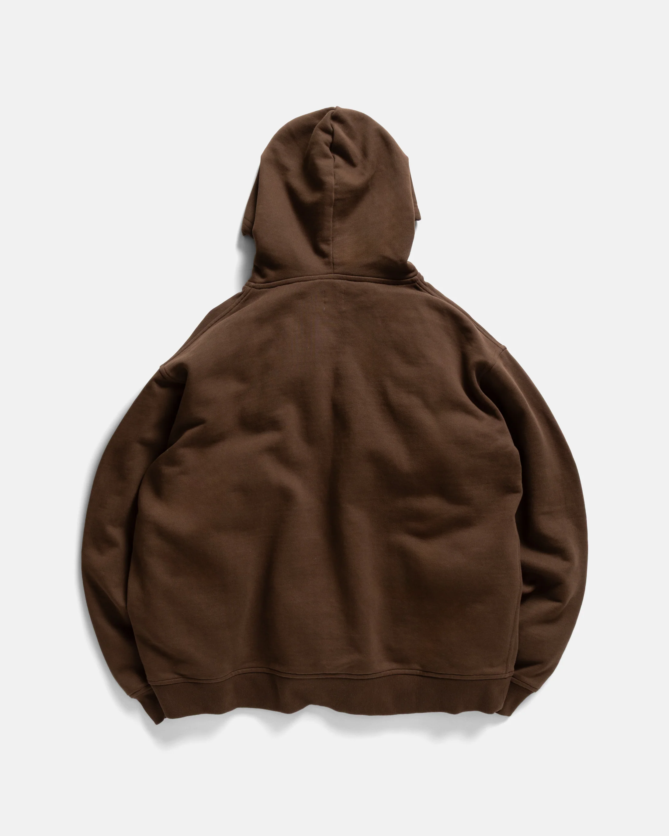 NOVIS HOODED SWEATSHIRT - FONDENTE BROWN 19oz. ALL COTTON LOOPBACK TERRY FLEECE - Image 8