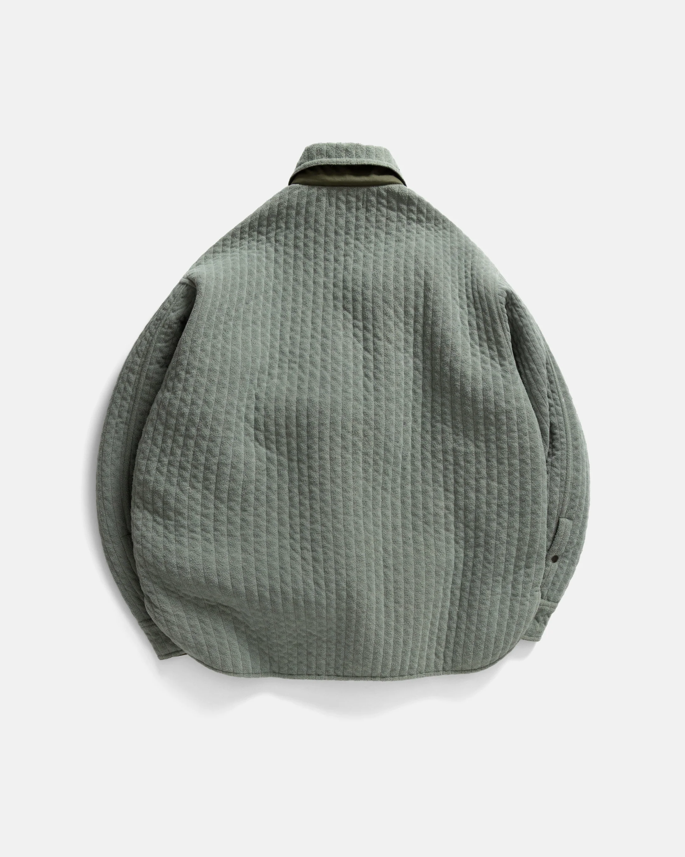 OUTWORKER SHIRT - OREGANO QUILTED BRUSHED PILE DOUBLE FACE COTTON - Image 8