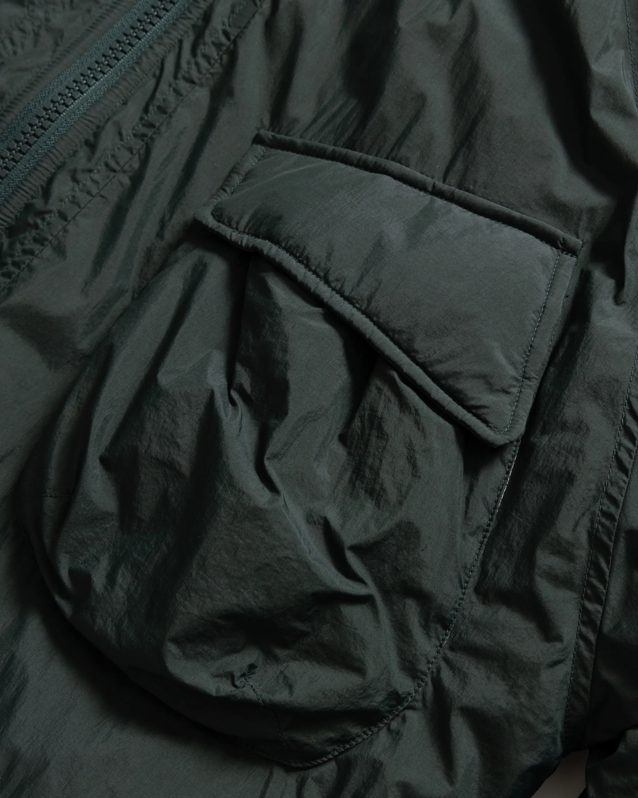 PALOMBINI PADDED PARKA - FADED HUNTER WATER-REPELLENT NYLON - Image 3