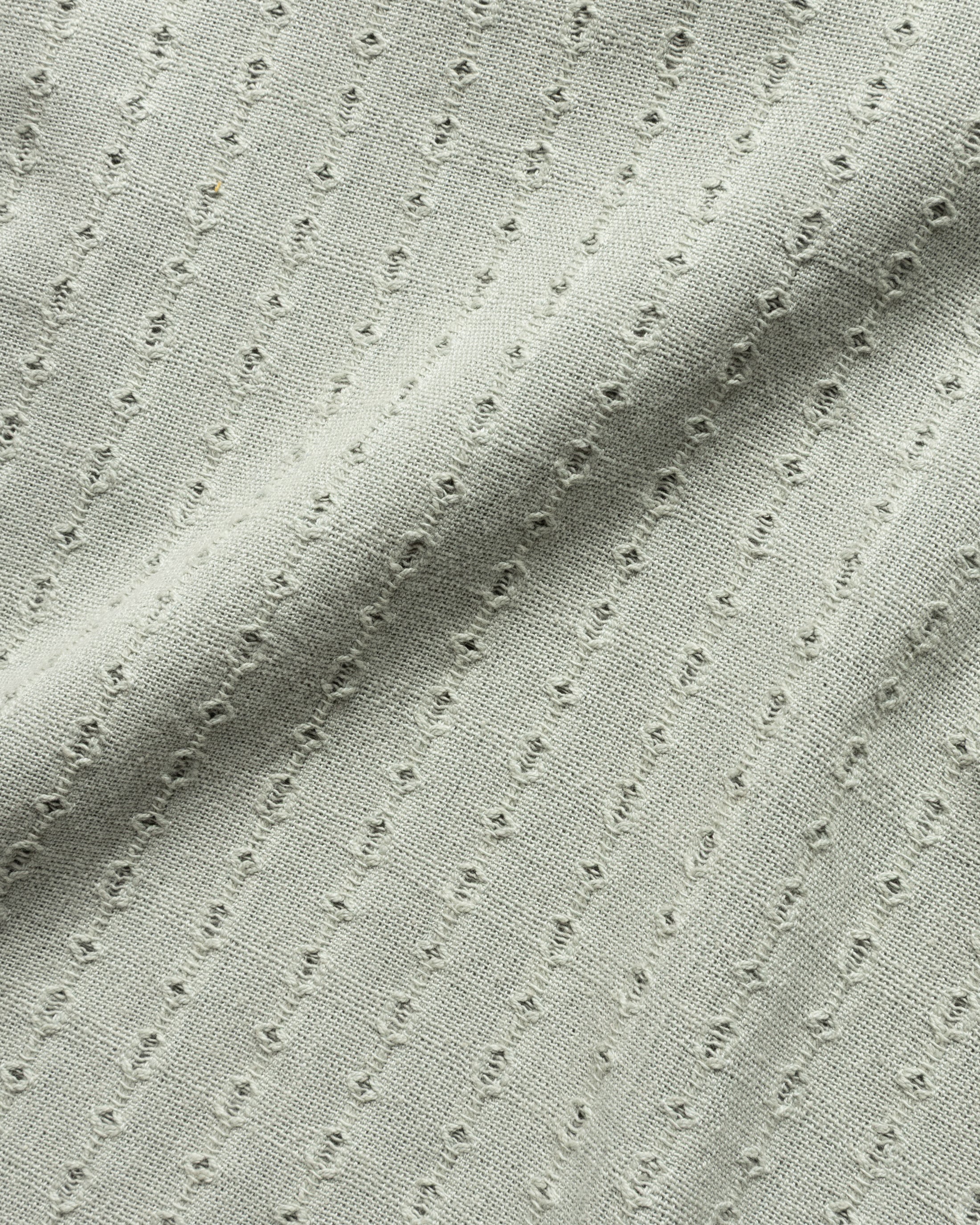 PETER SS POLO - LUNAR ROCK HANDWOVEN COTTON MESH - Image 4