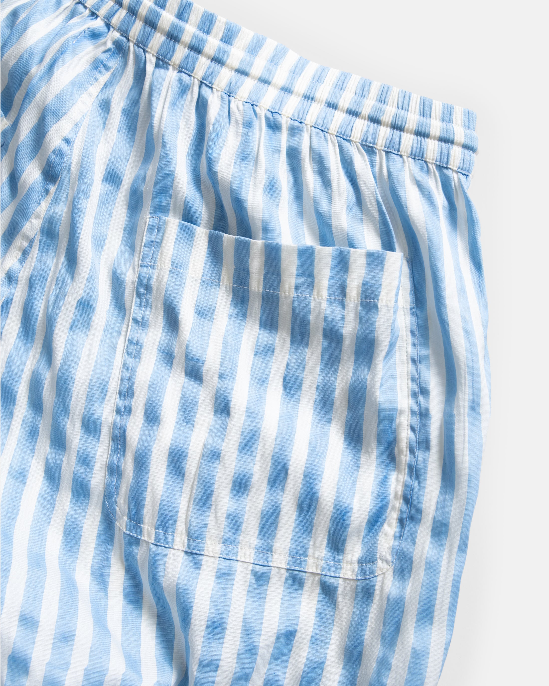DORMIRE PYJAMA PANT - ECRU / WASHED INDIGO HAND-BLOCKPRINTED SUVIN COTTON - Image 5