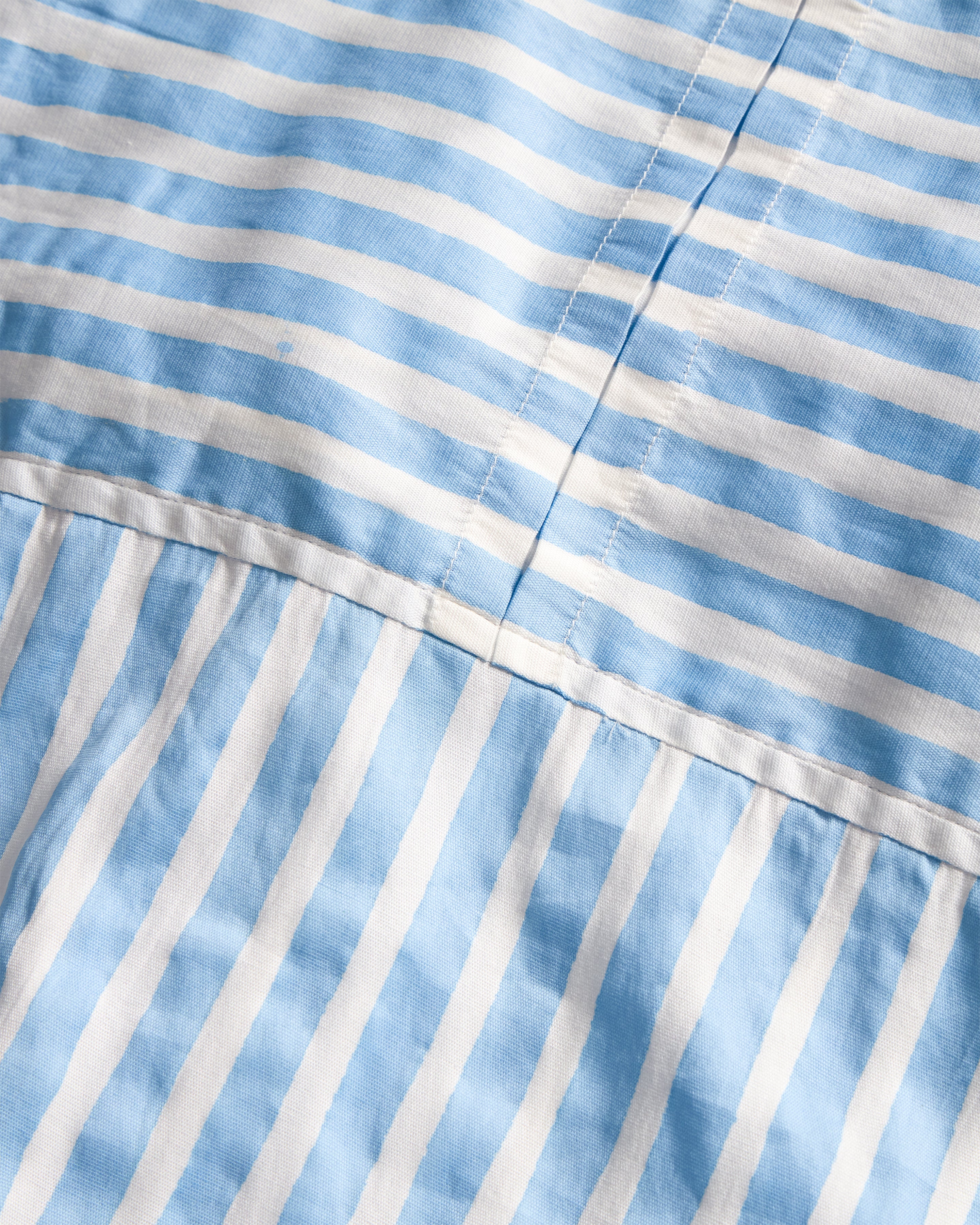 DORMIRE PYJAMA SHIRT - ECRU / WASHED INDIGO HAND-BLOCKPRINTED SUVIN COTTON - Image 6
