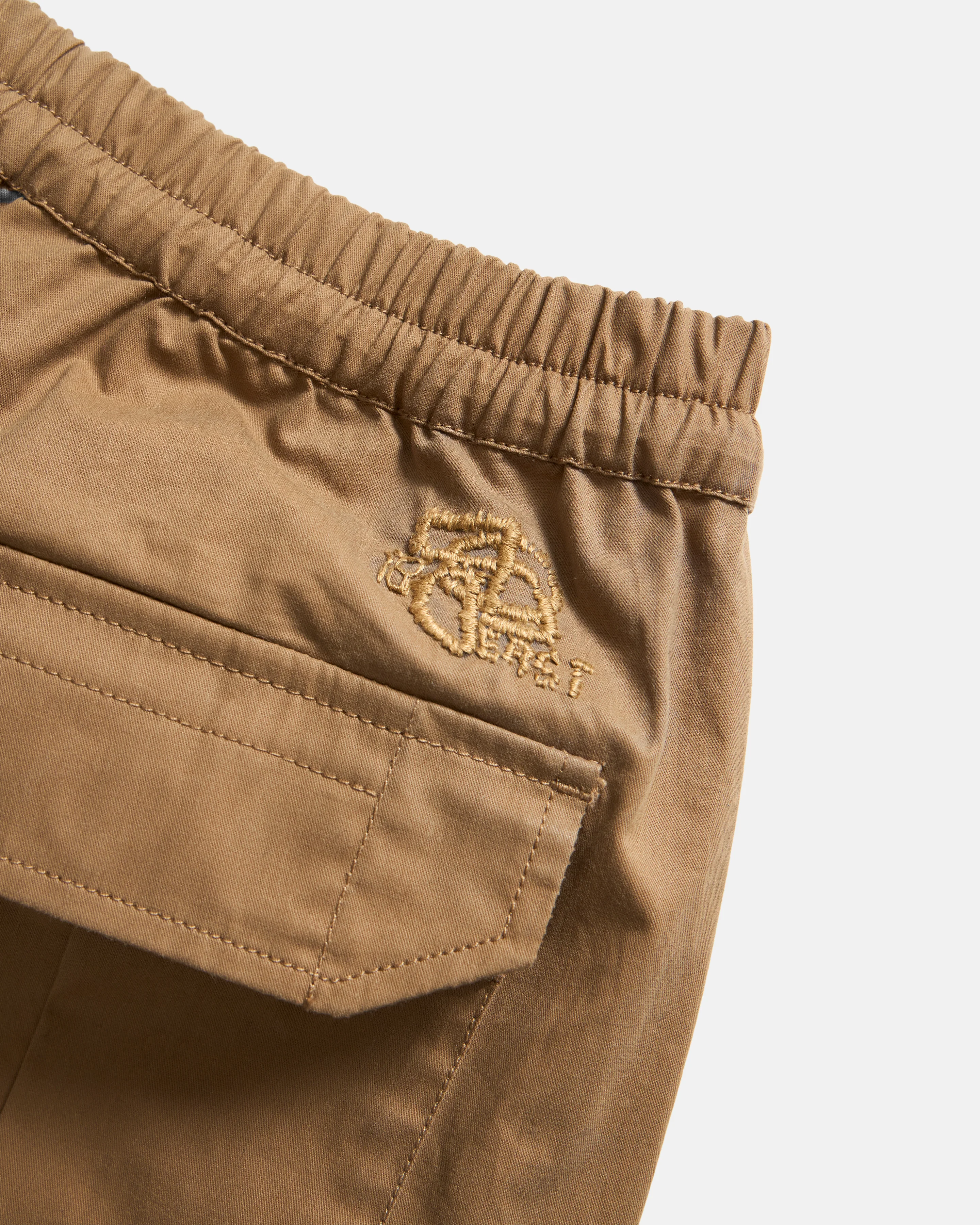 RICHMOND RAF EASY CARGO PANT - SUNBLEACHED BRITISH KHAKI WASHED WAX COTTON - Image 6