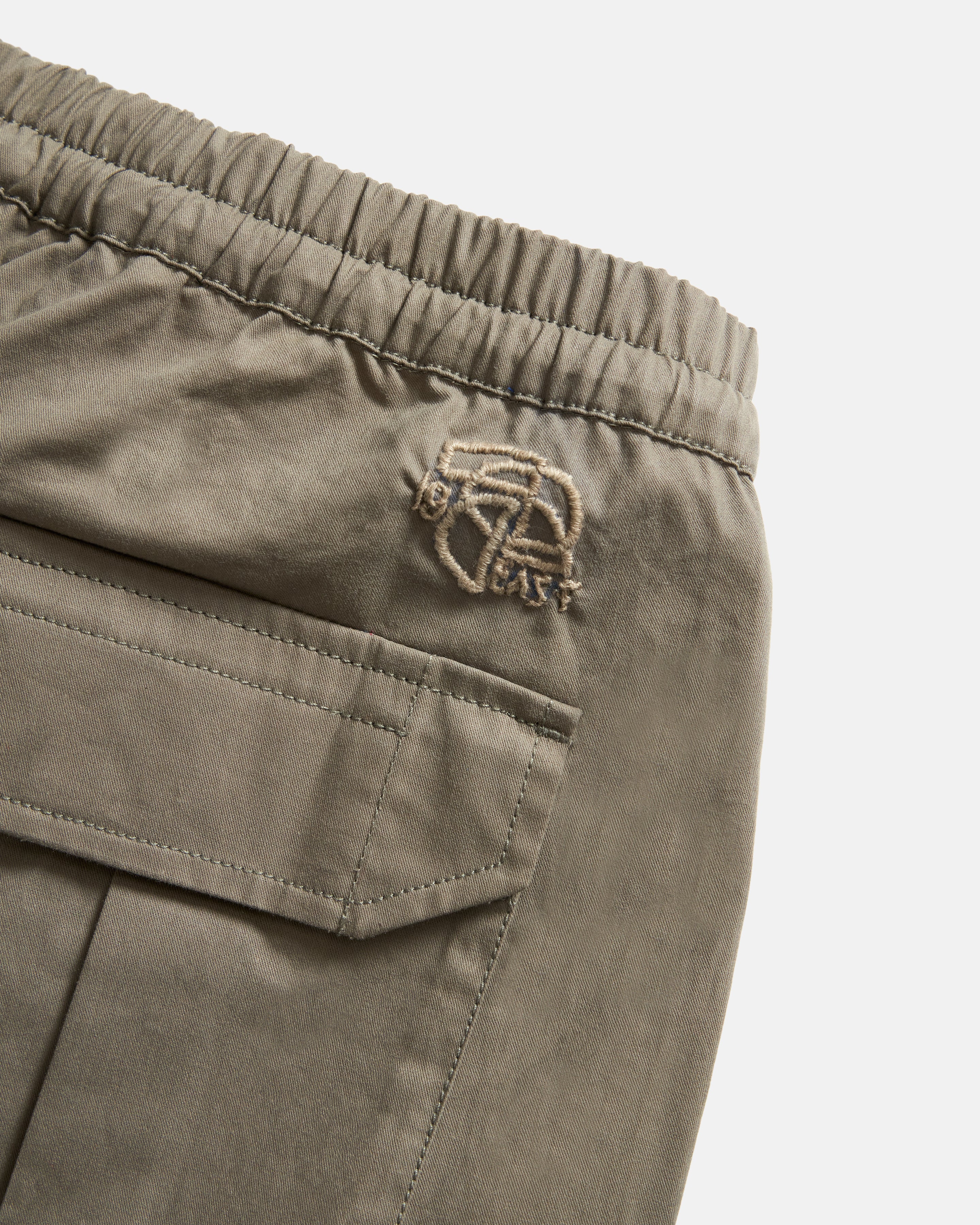RICHMOND RAF EASY CARGO PANT - SUNBLEACHED FOLIAGE GREEN WASHED WAX COTTON - Image 7