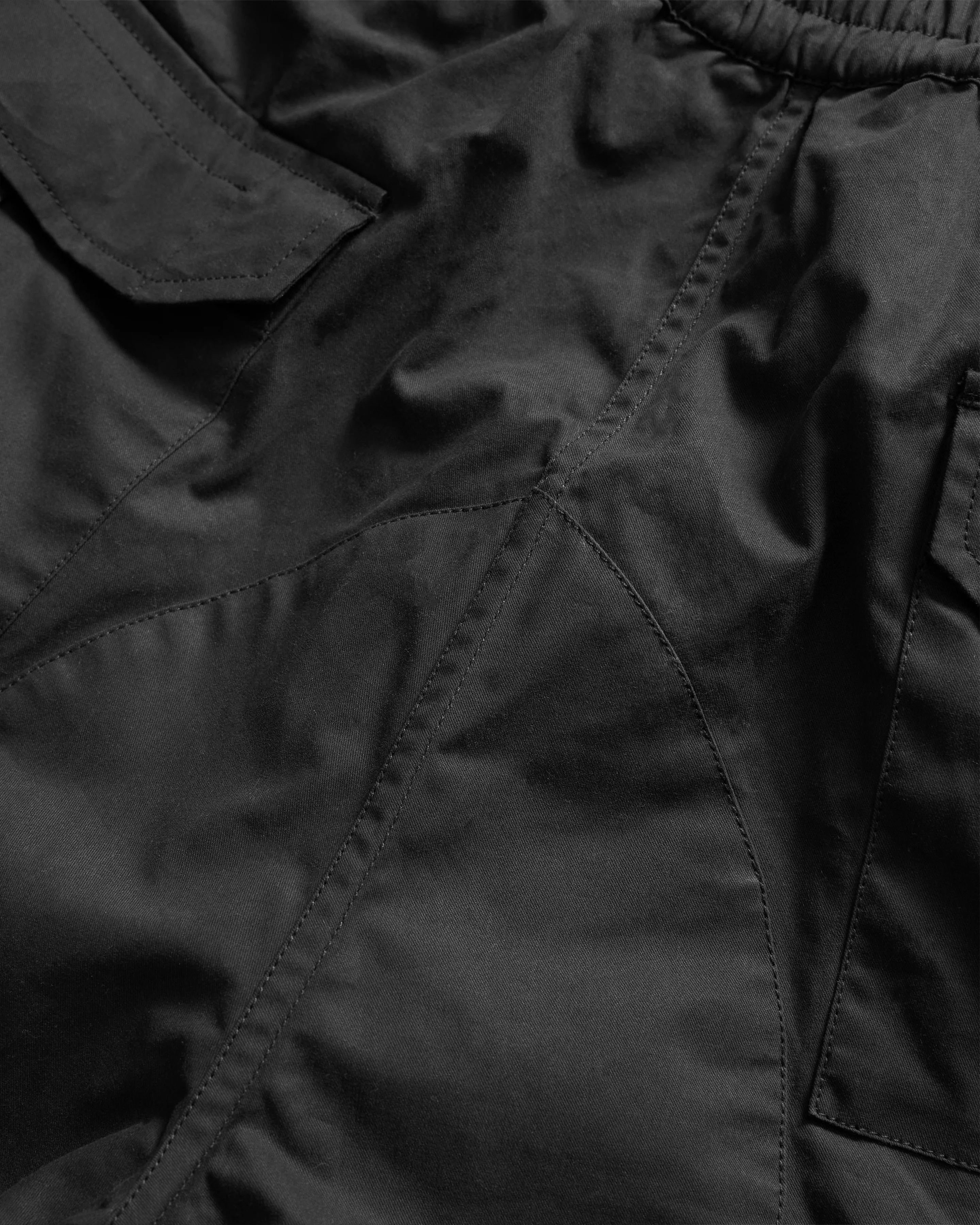 RICHMOND RAF EASY CARGO PANT - SUNBLEACHED BLACK WASHED WAX COTTON - Image 5