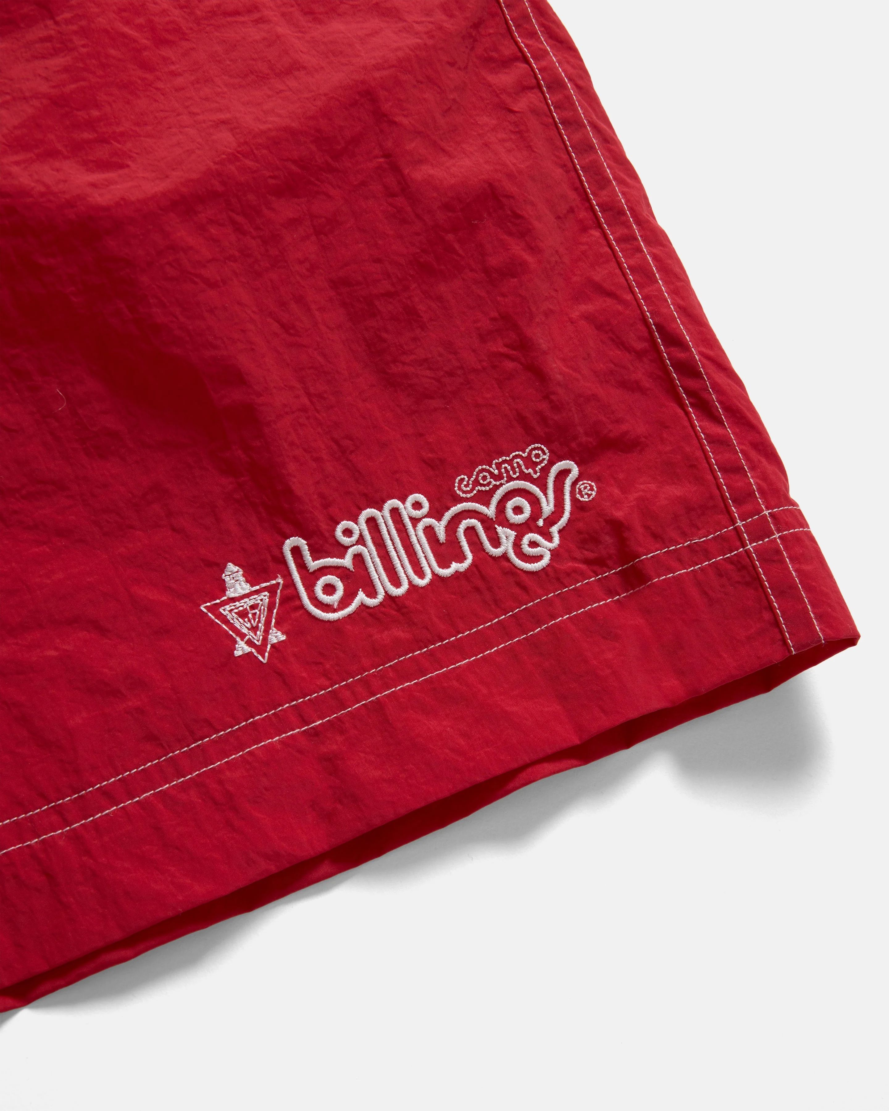 RICE SWIM TRUNK - DAN & WHIT'S RED WATER-REPELLENT NYLON - Image 3