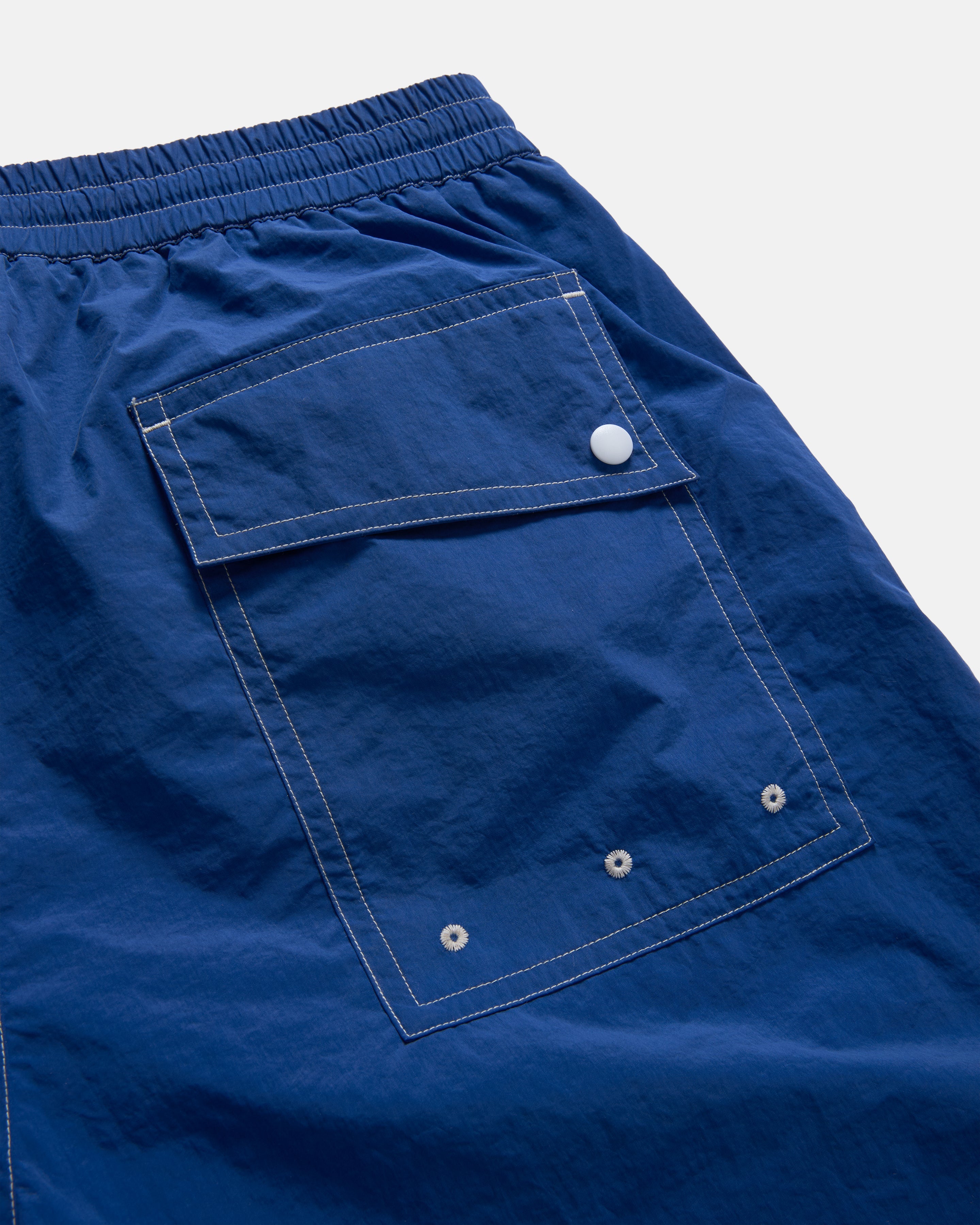 RICE SWIM TRUNK - CLOUDLESS BLUE WATER-REPELLENT NYLON - Image 4