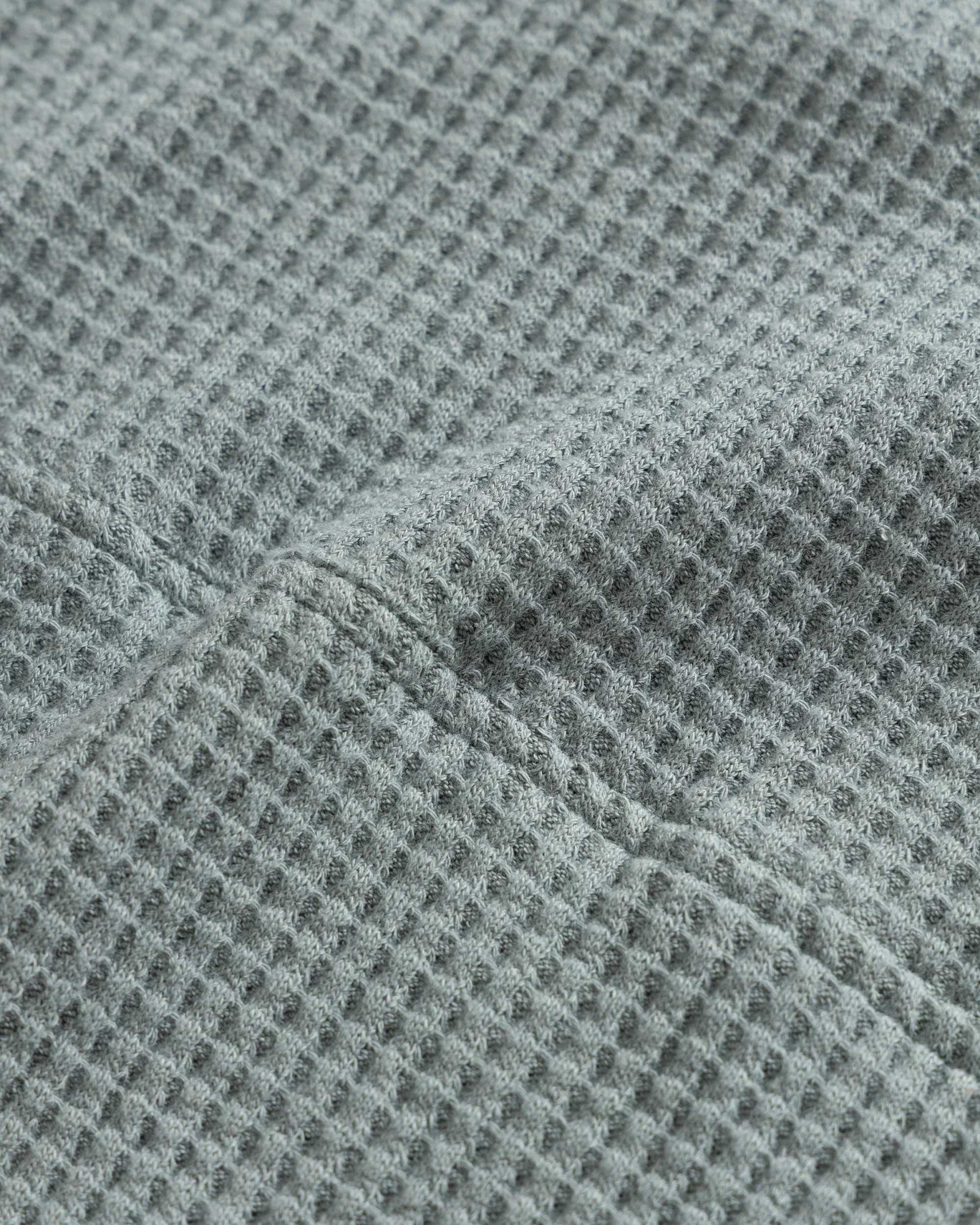 ROSCO 1/4 ZIP SWEATER - TROOPER SLATE BLENDED TECH COTTON EXPLODED THERMAL - Image 6