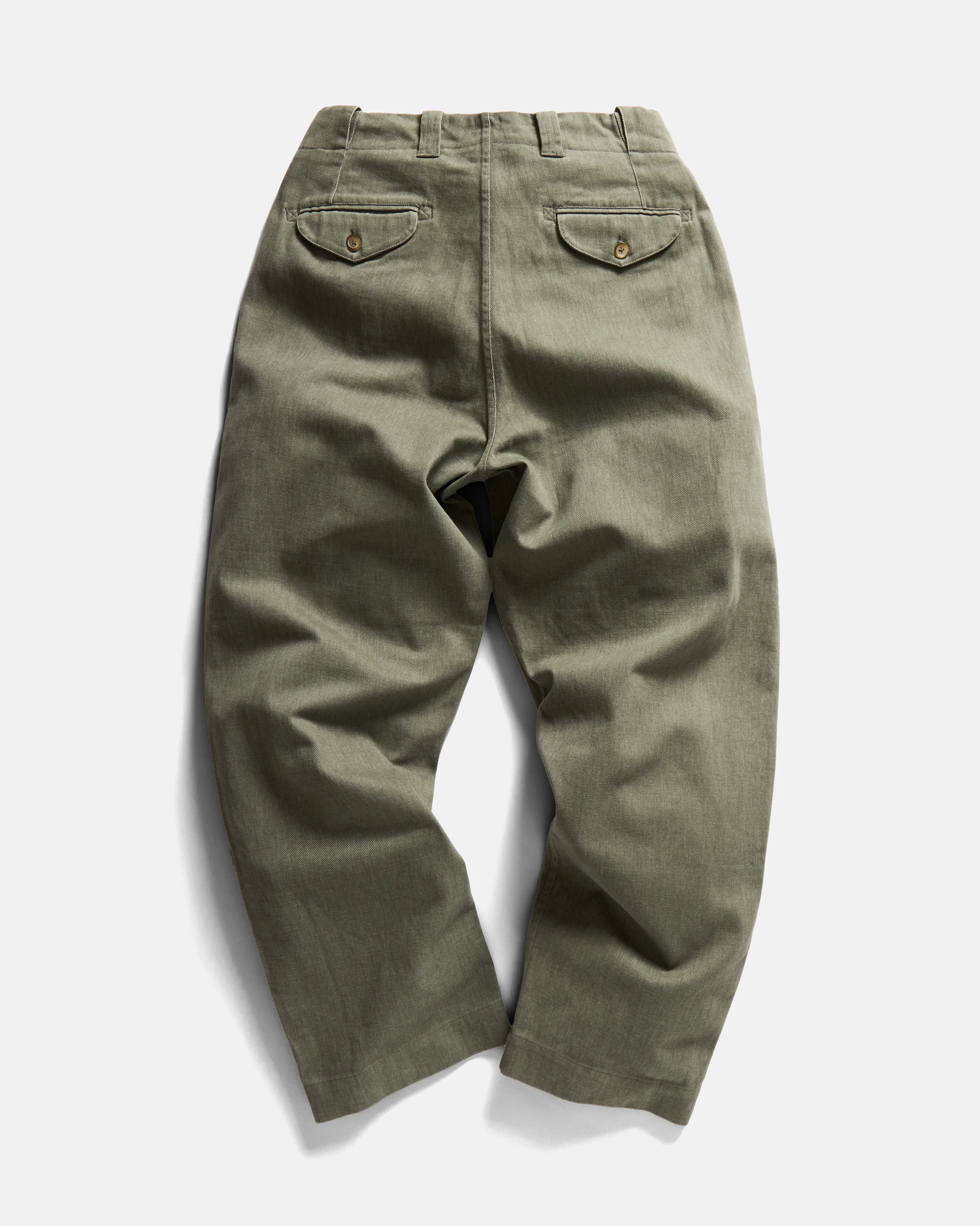 ROSSI CHINO - DRIED SAGE BRUSHED HEATHER CAVALRY TWILL - Image 4