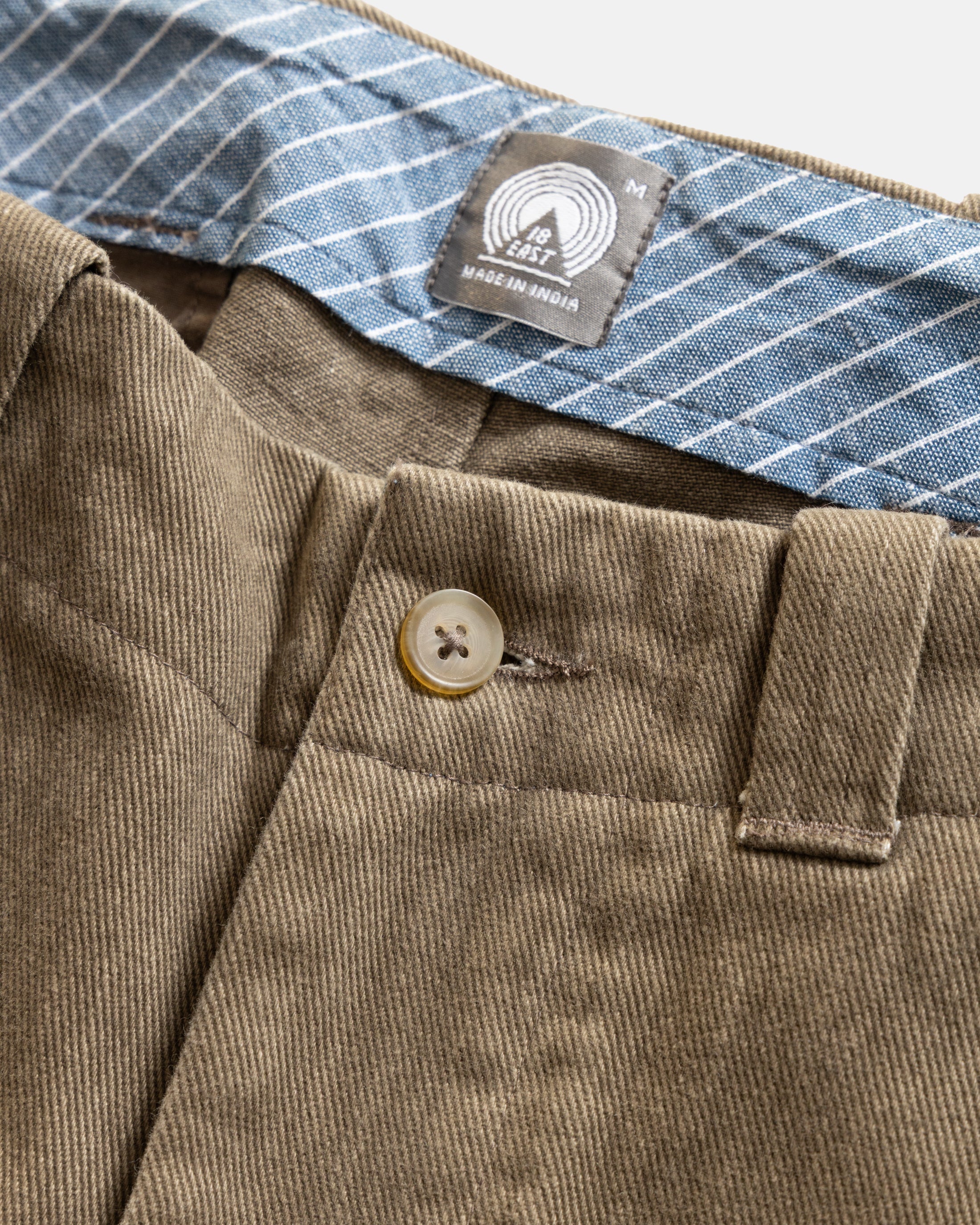 ROSSI CHINO - WALNUT BRUSHED HEATHER CAVALRY TWILL - Image 2