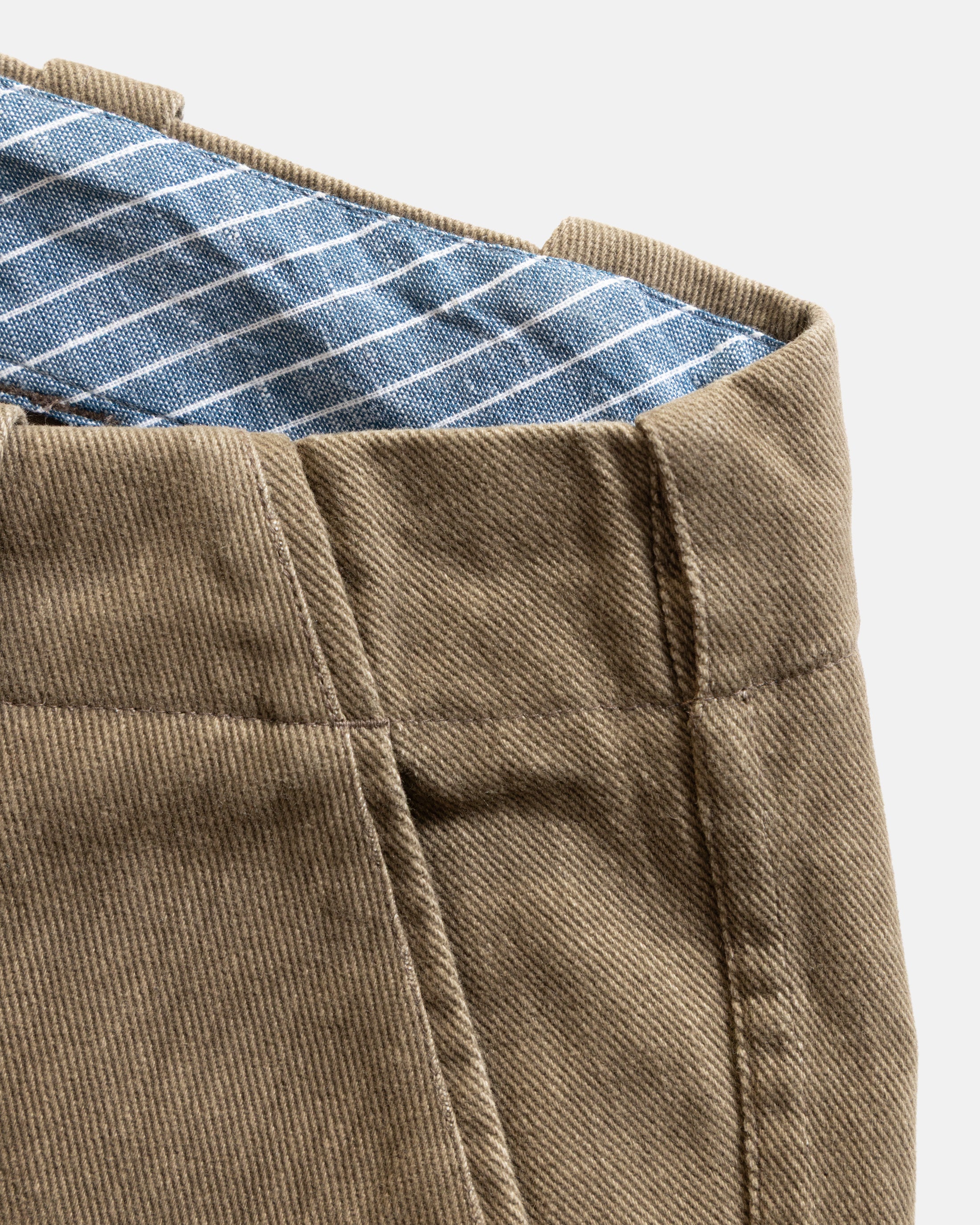 ROSSI CHINO - WALNUT BRUSHED HEATHER CAVALRY TWILL - Image 3