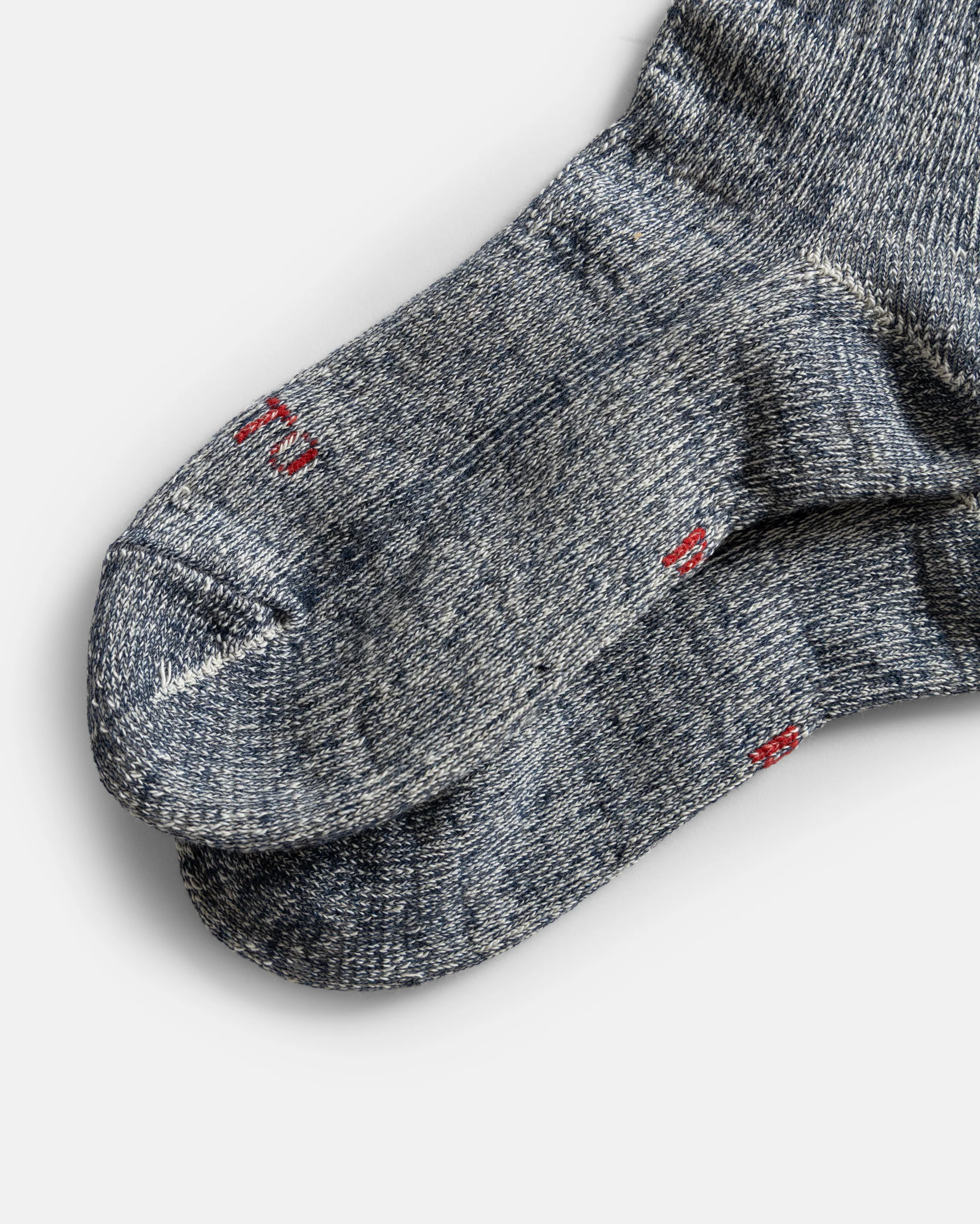 ROTOTO DOUBLE FACE MINI CREW SOCKS ”ORGANIC COTTON” - NAVY - Image 3