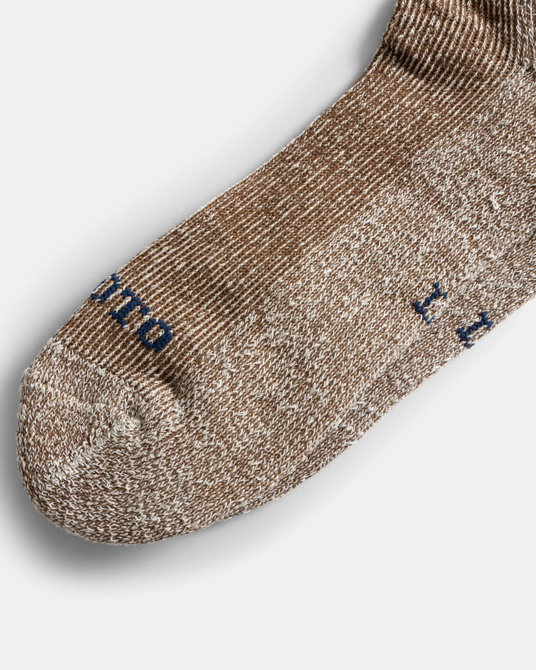 ROTOTO HEMP/ORGANIC COTTON PILE ANKLE SOCKS - BROWN - Image 3