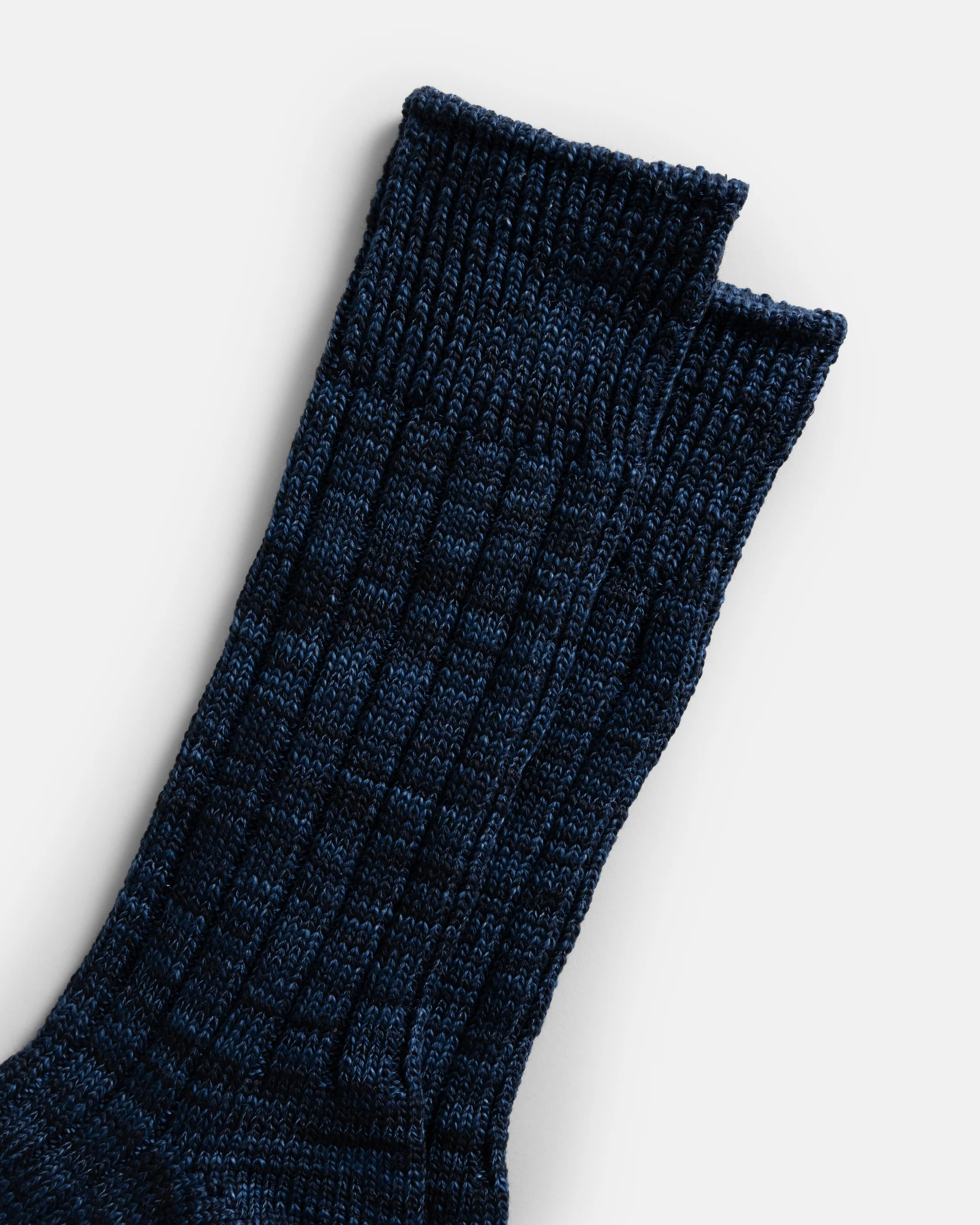 ROTOTO ORGANIC COTTON INDIGO TONE SOCKS - MIX - Image 3