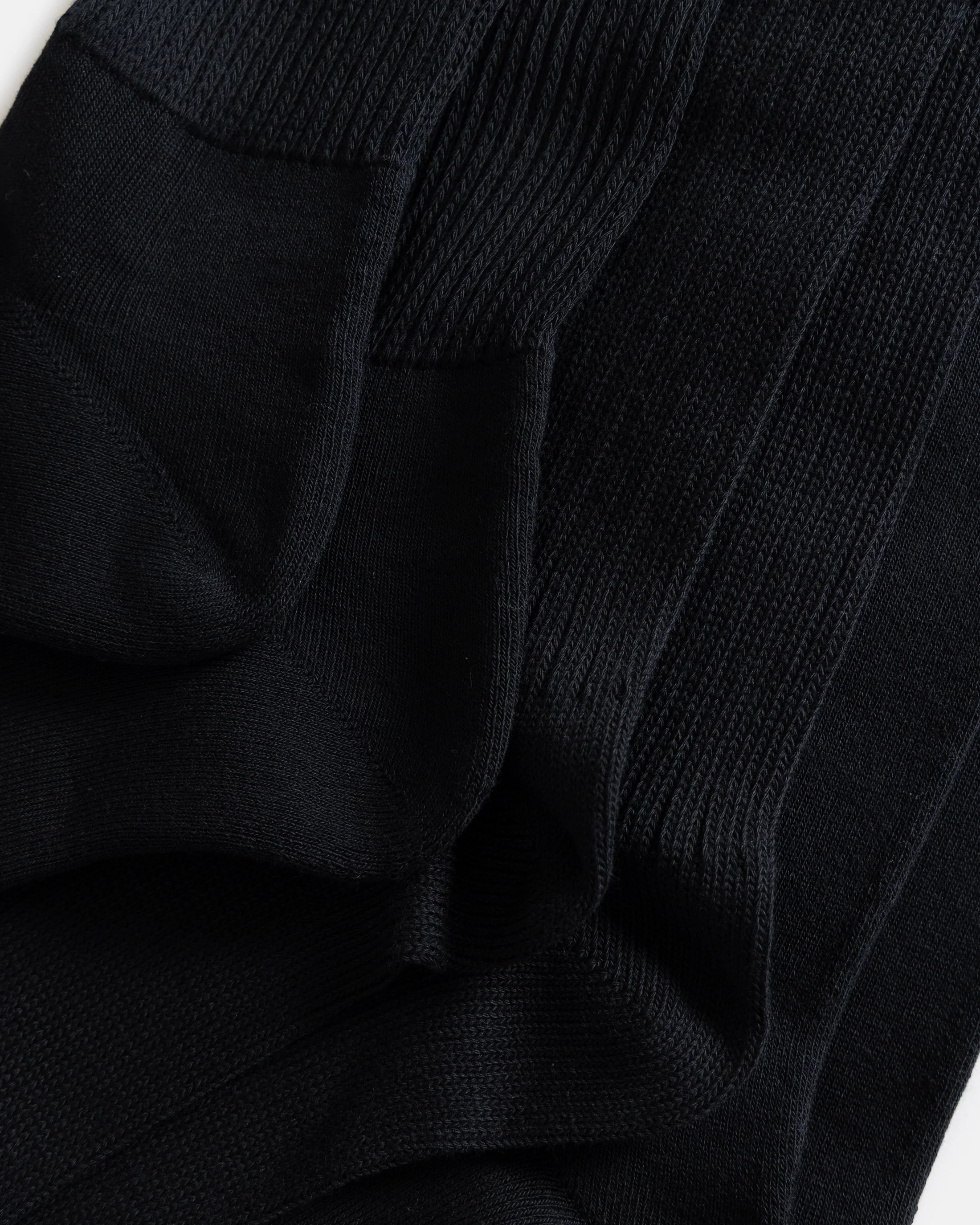 ROTOTO ORGANIC DAILY 3 PACK CREW SOCKS - BLACK - Image 3
