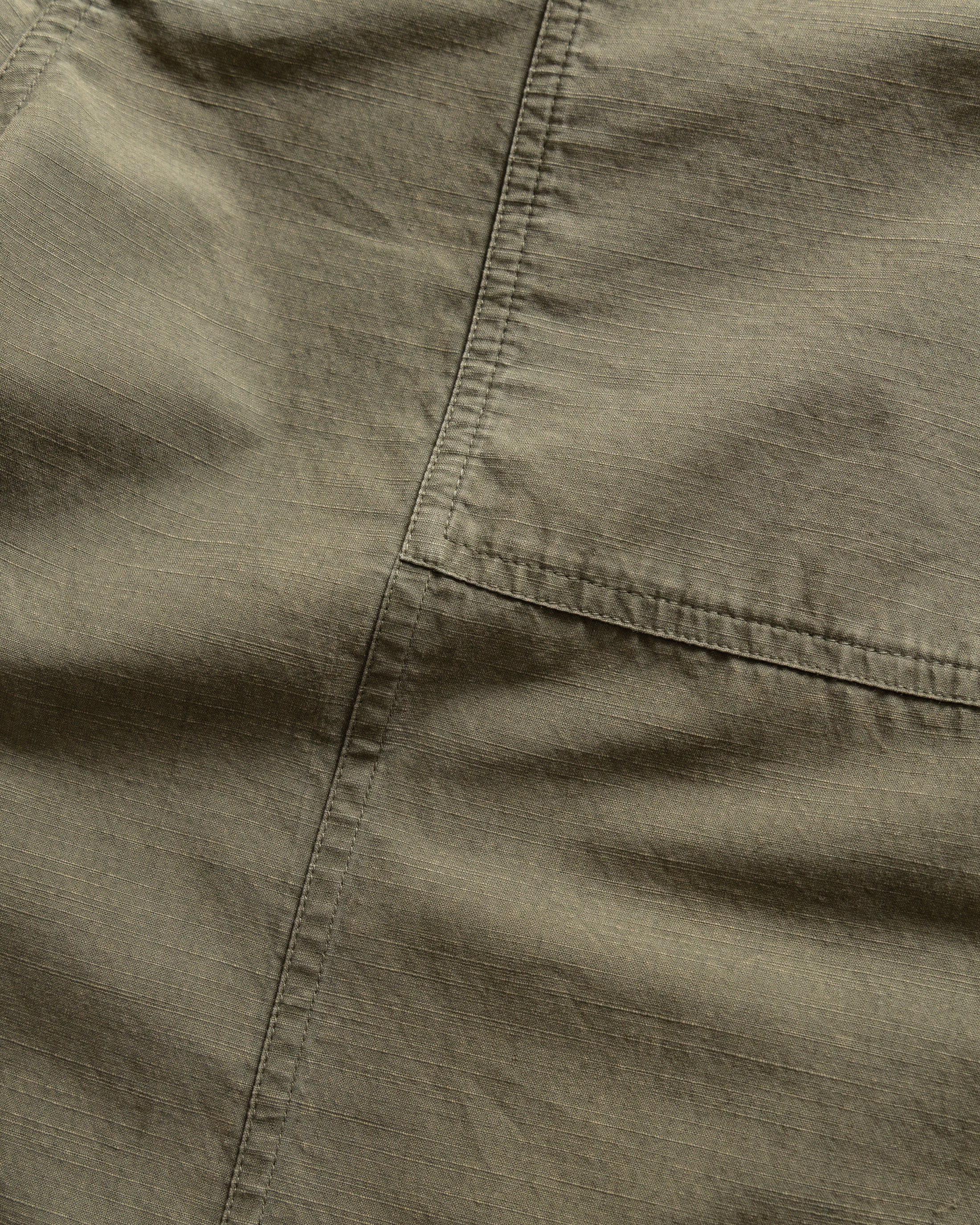 ROY BAKER PANT - FADED ARMY STONEWASHED COTTON MICRO RIPSTOP - Image 3