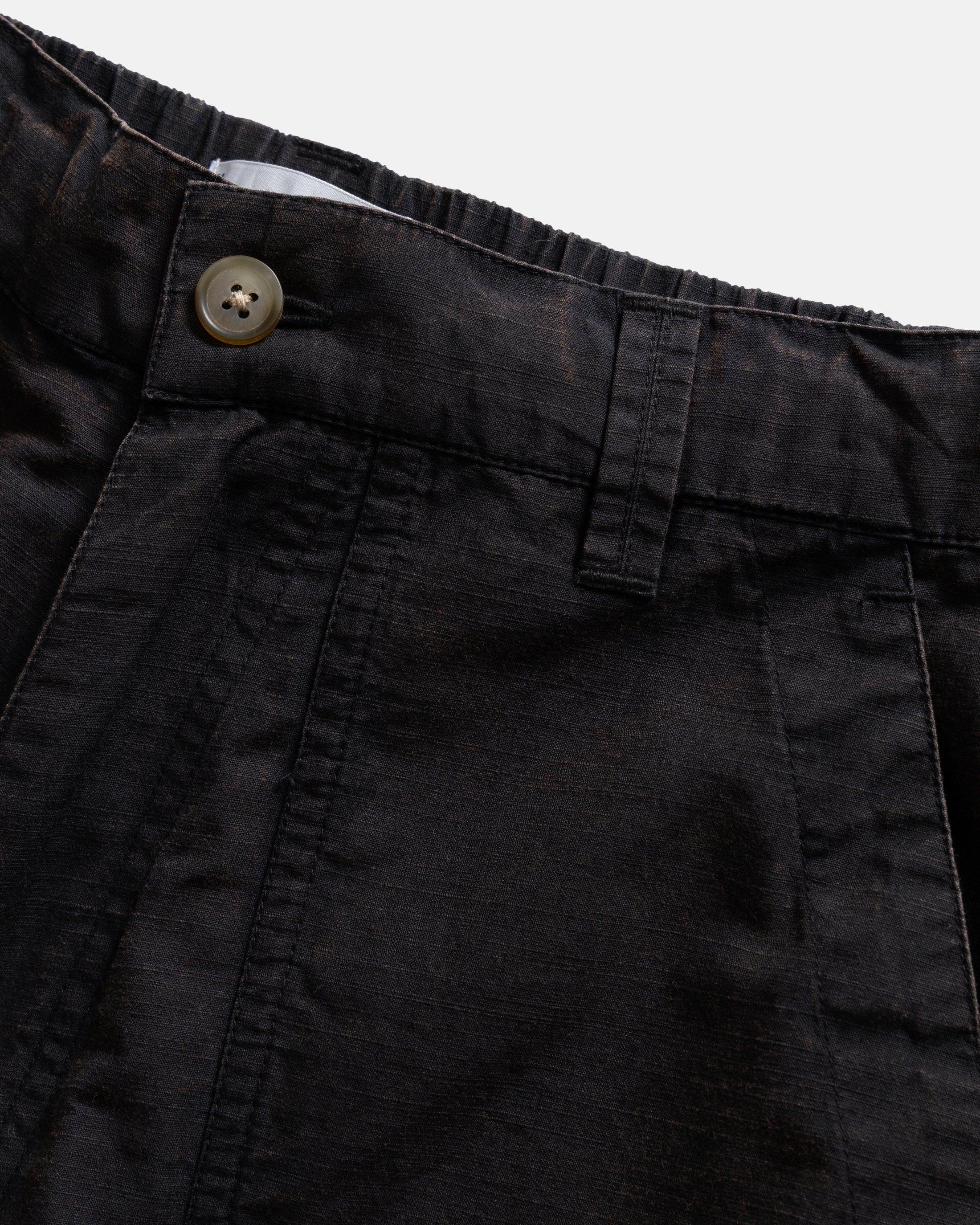 ROY BAKER PANT - BLACK MAGMA STONEWASHED COTTON MICRO RIPSTOP - Image 2