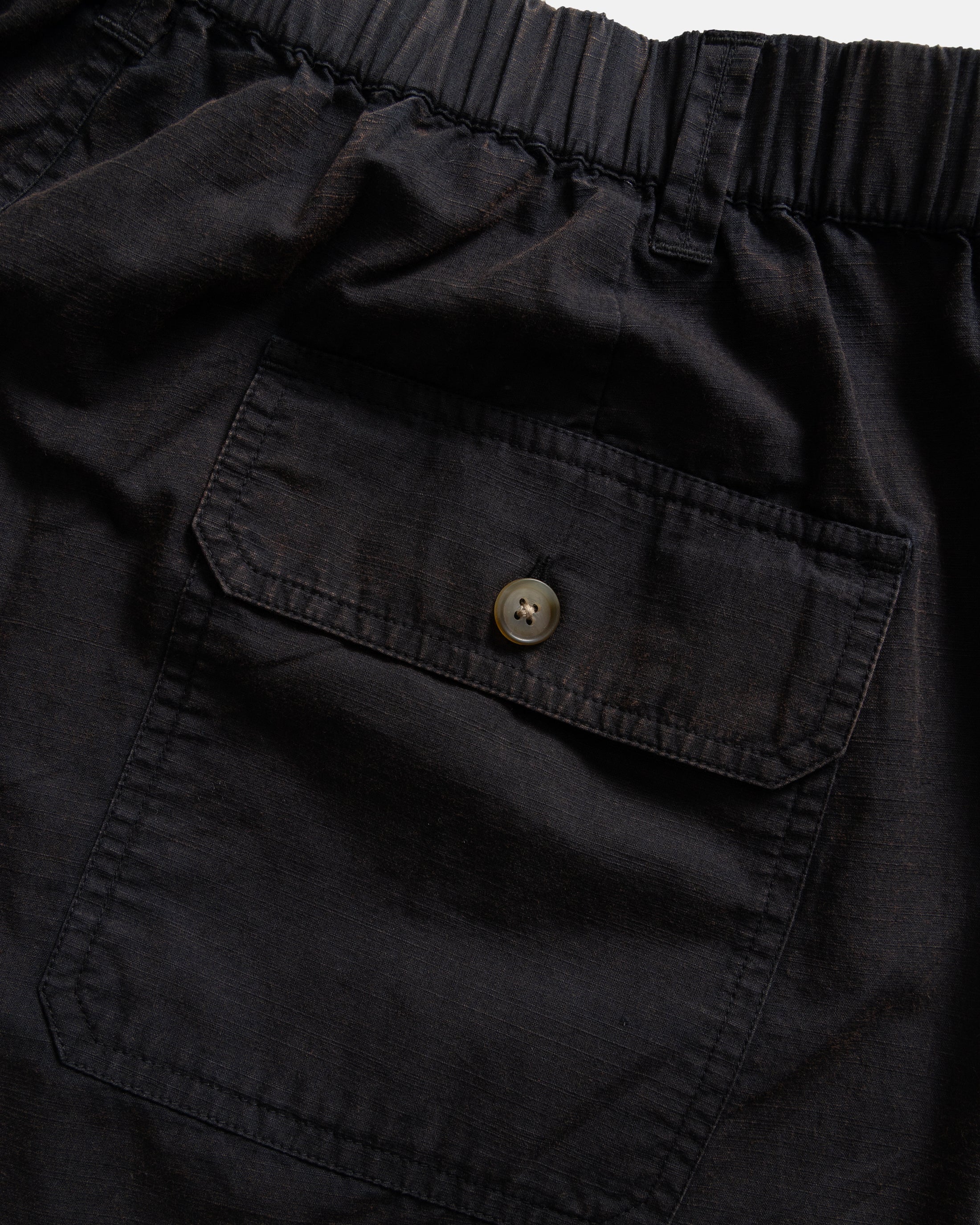 ROY BAKER PANT - BLACK MAGMA STONEWASHED COTTON MICRO RIPSTOP - Image 5