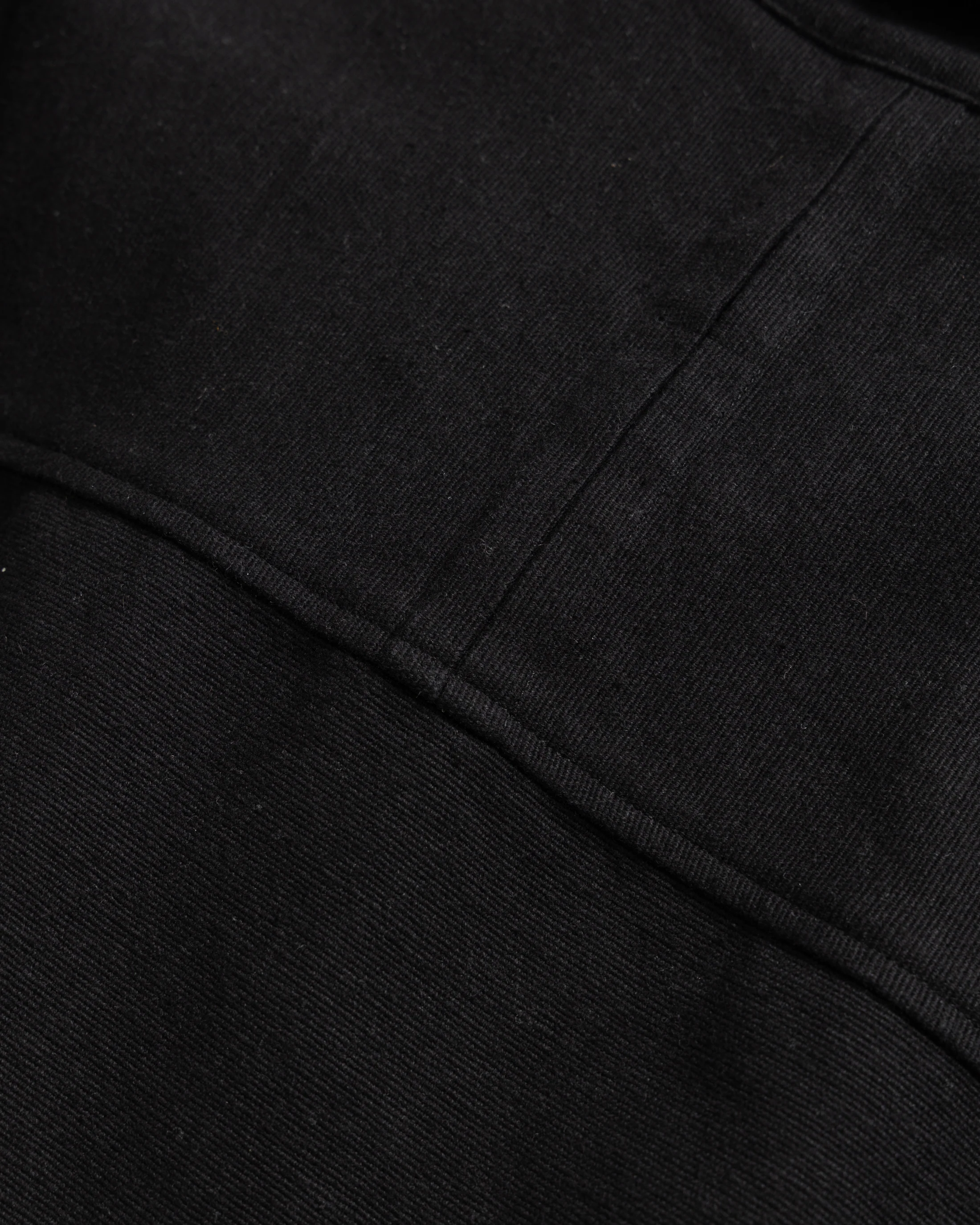 SAM SHIRT JACKET - BLACK HANDSPUN COTTON CANVAS - Image 6