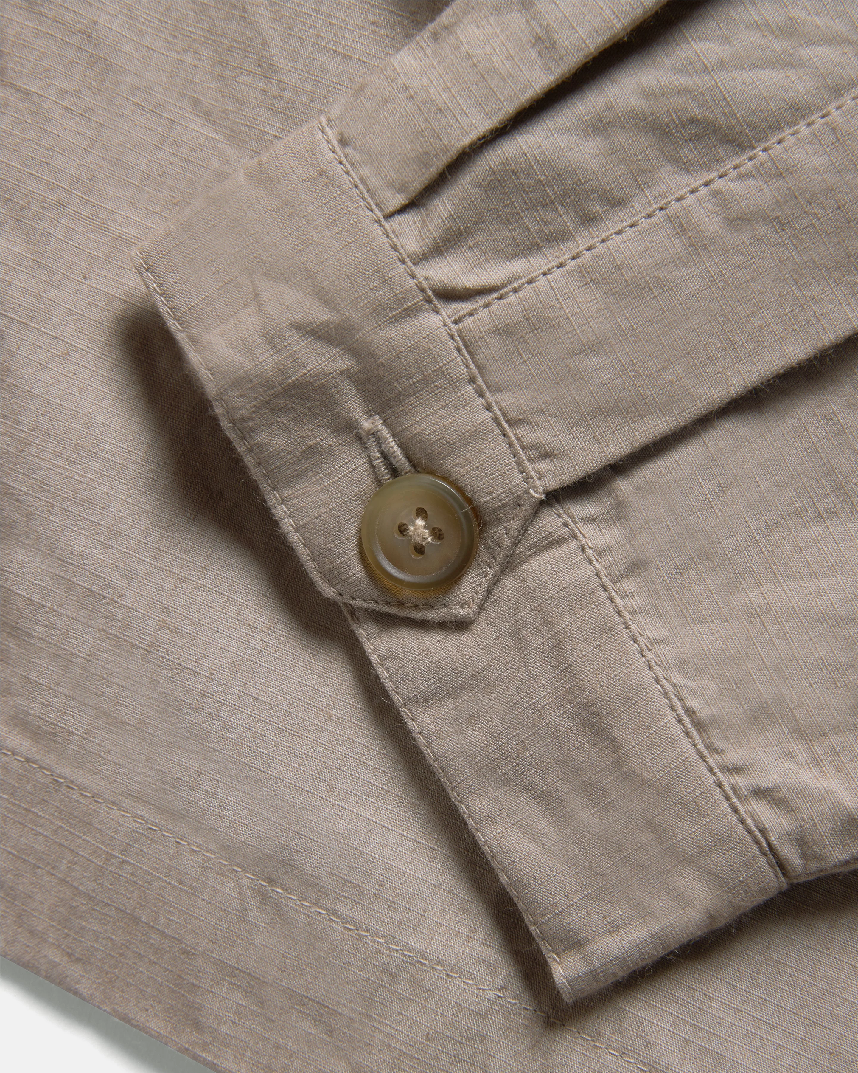 SAM SHIRT JACKET - VINTAGE KHAKI COTTON MICRO RIPSTOP - Image 11