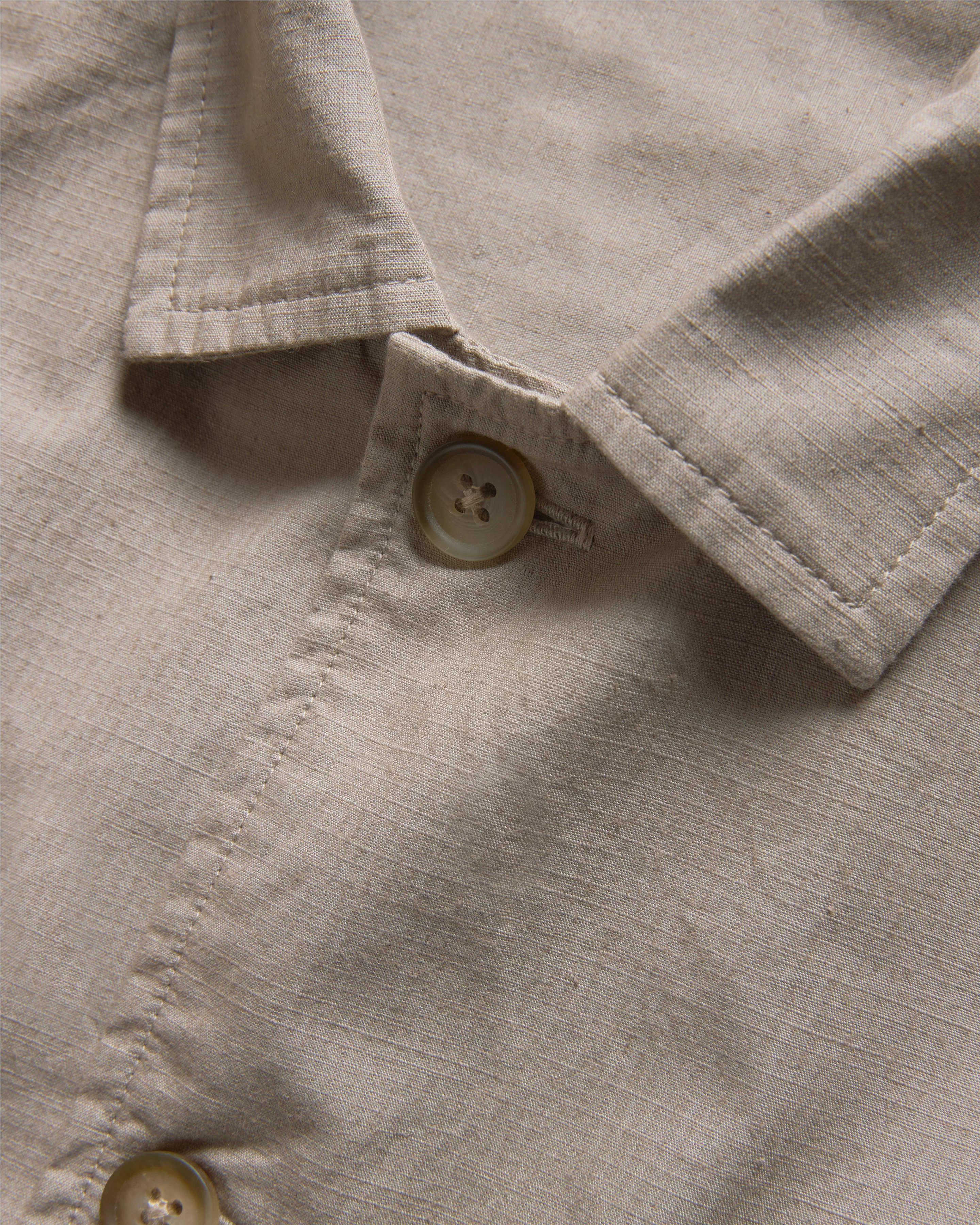 SAM SHIRT JACKET - VINTAGE KHAKI COTTON MICRO RIPSTOP - Image 6