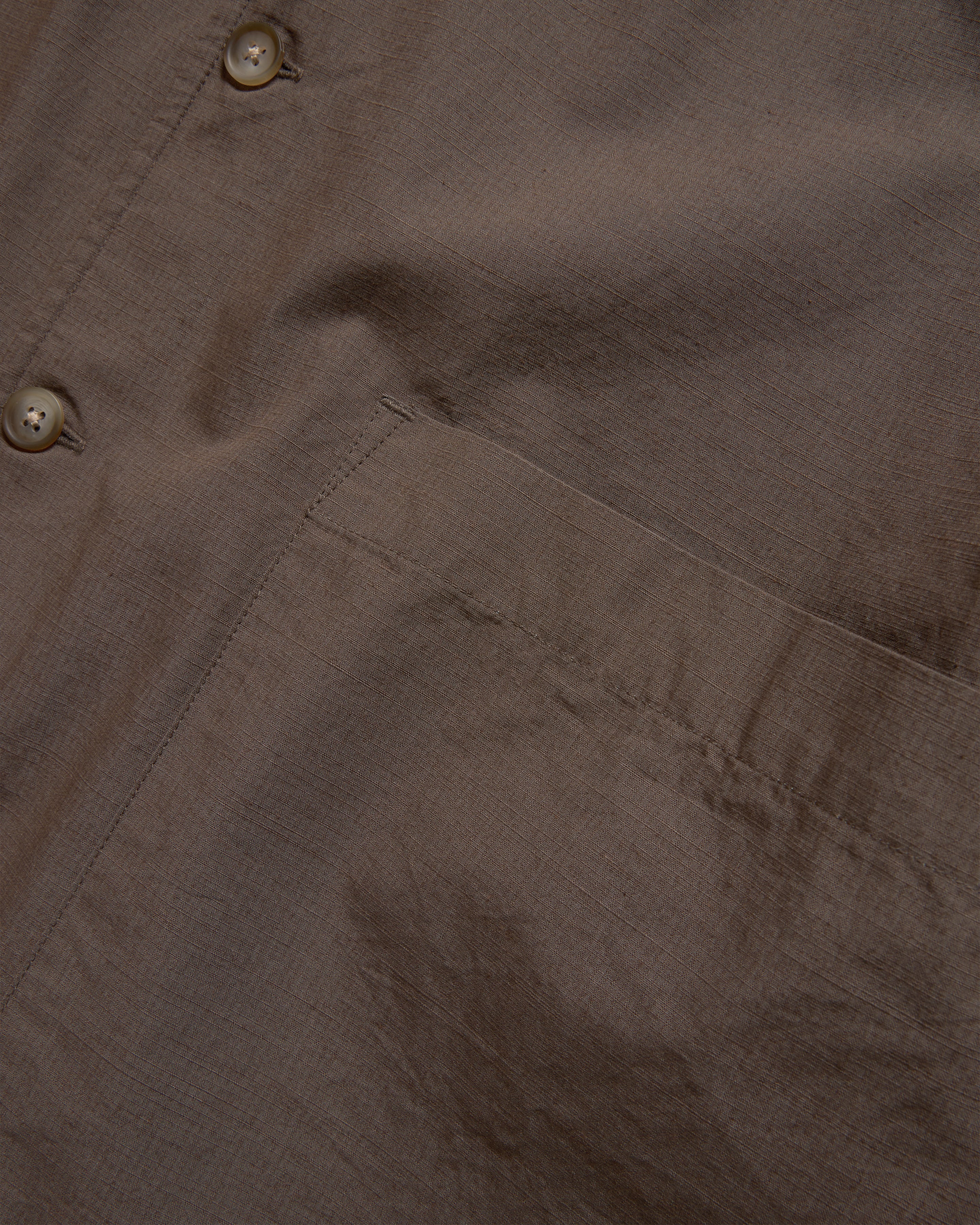 SAM SHIRT JACKET - CHOCOLATE COTTON MICRO RIPSTOP - Image 7