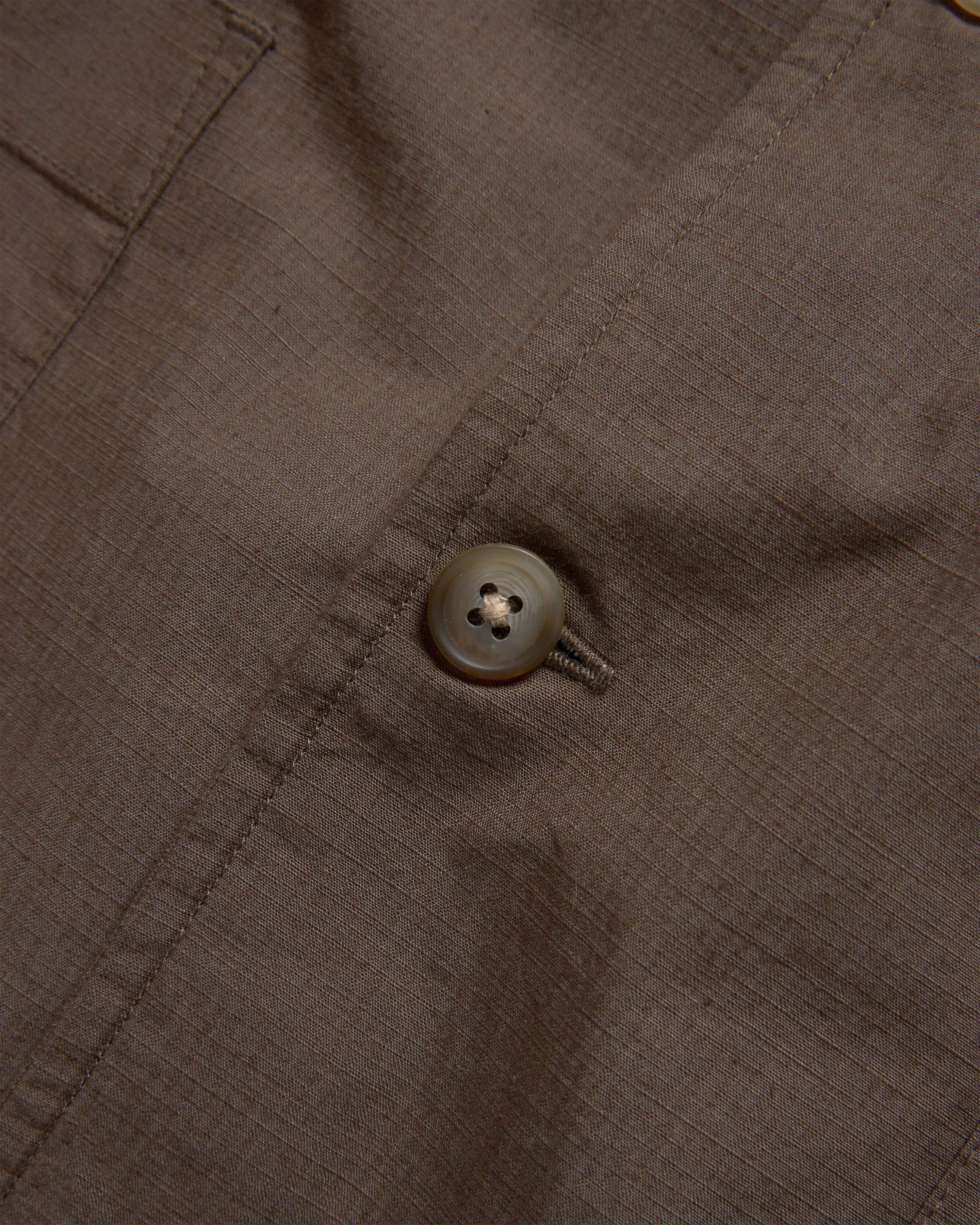 SAM SHIRT JACKET - CHOCOLATE COTTON MICRO RIPSTOP - Image 9