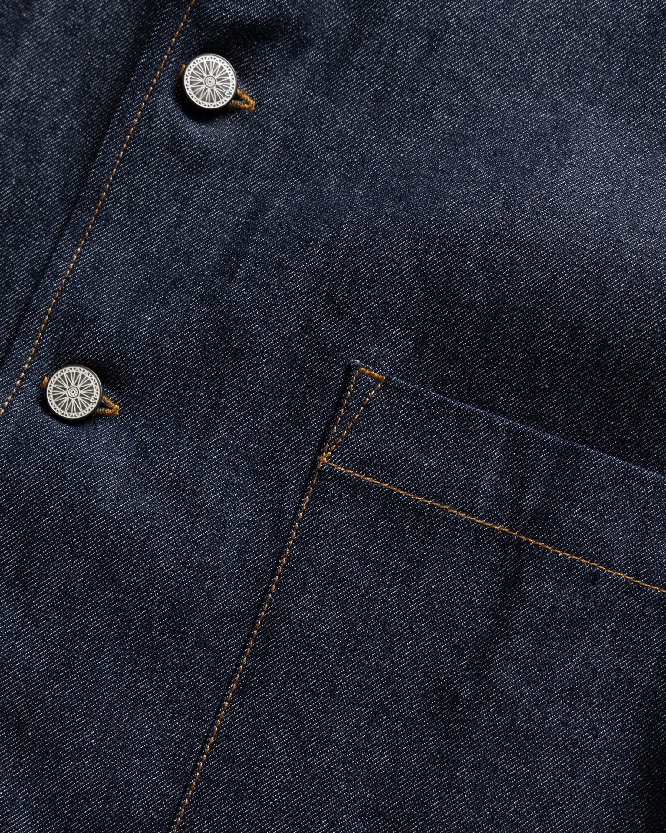 SAM SHIRT JACKET - 13 oz. RAW DENIM - Image 5