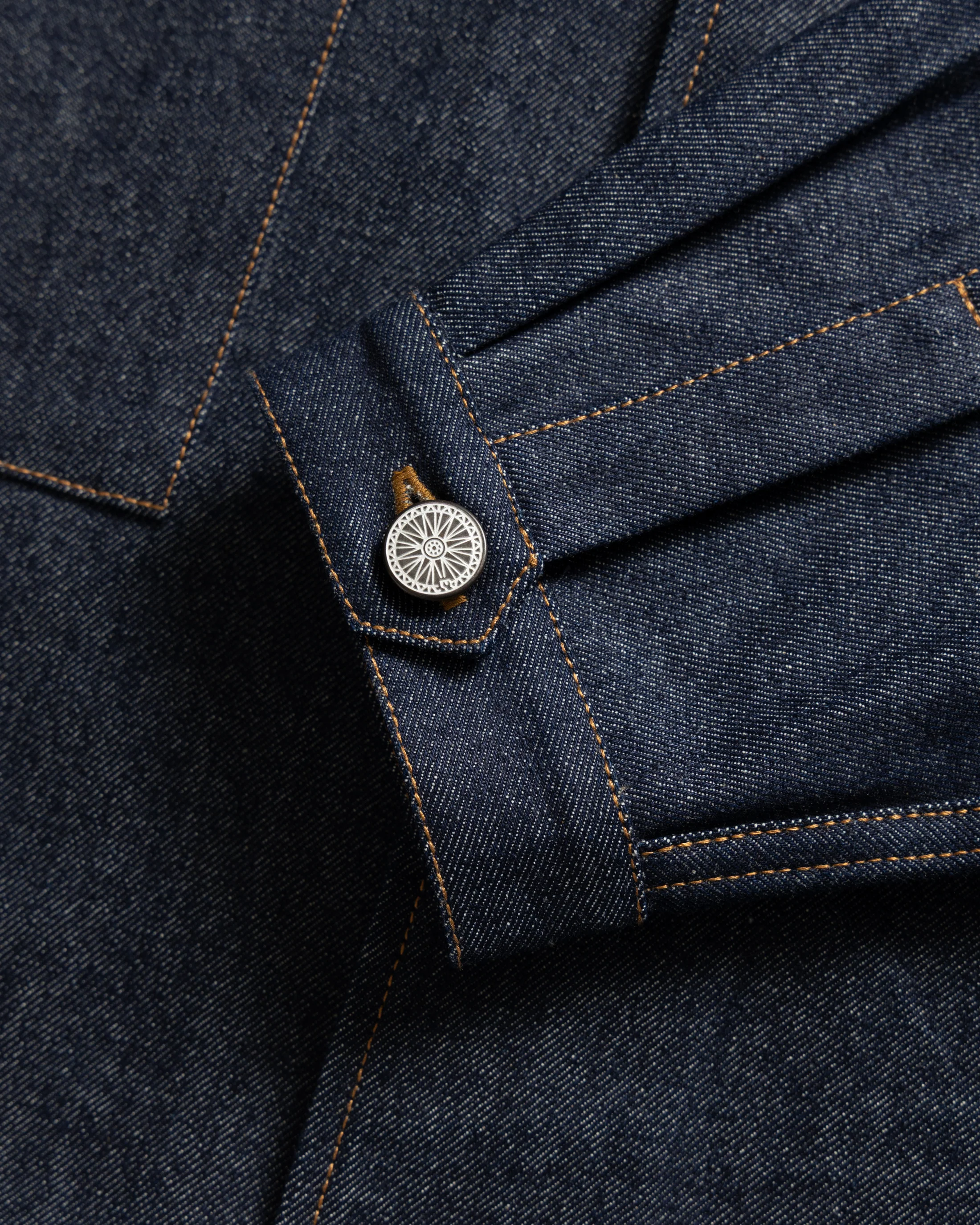 SAM SHIRT JACKET - 13 oz. RAW DENIM - Image 6