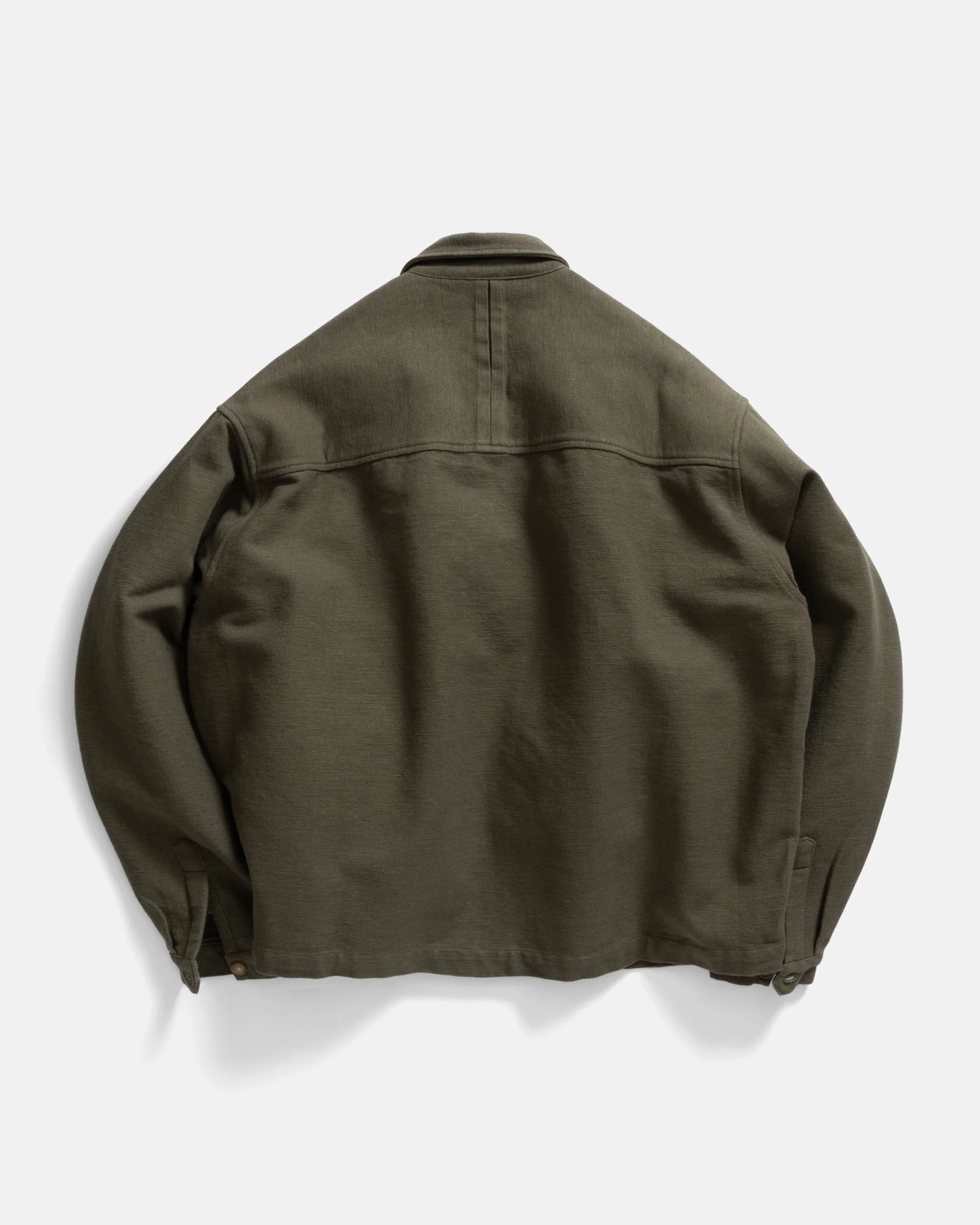 SAM SHIRT JACKET - RIFLE GREEN HANDSPUN COTTON CANVAS - Image 6