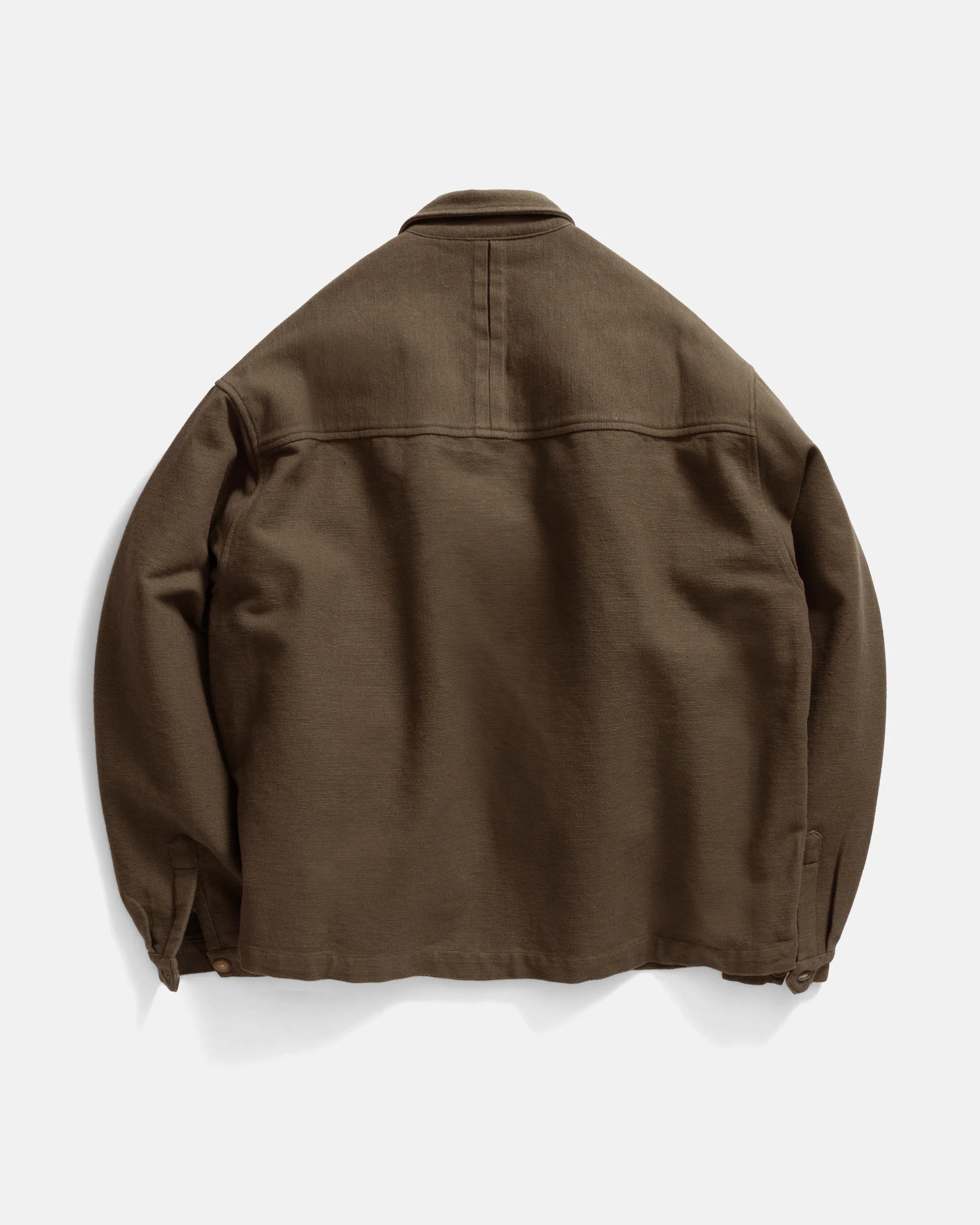 SAM SHIRT JACKET - FONDENTE BROWN HANDSPUN COTTON CANVAS - Image 4