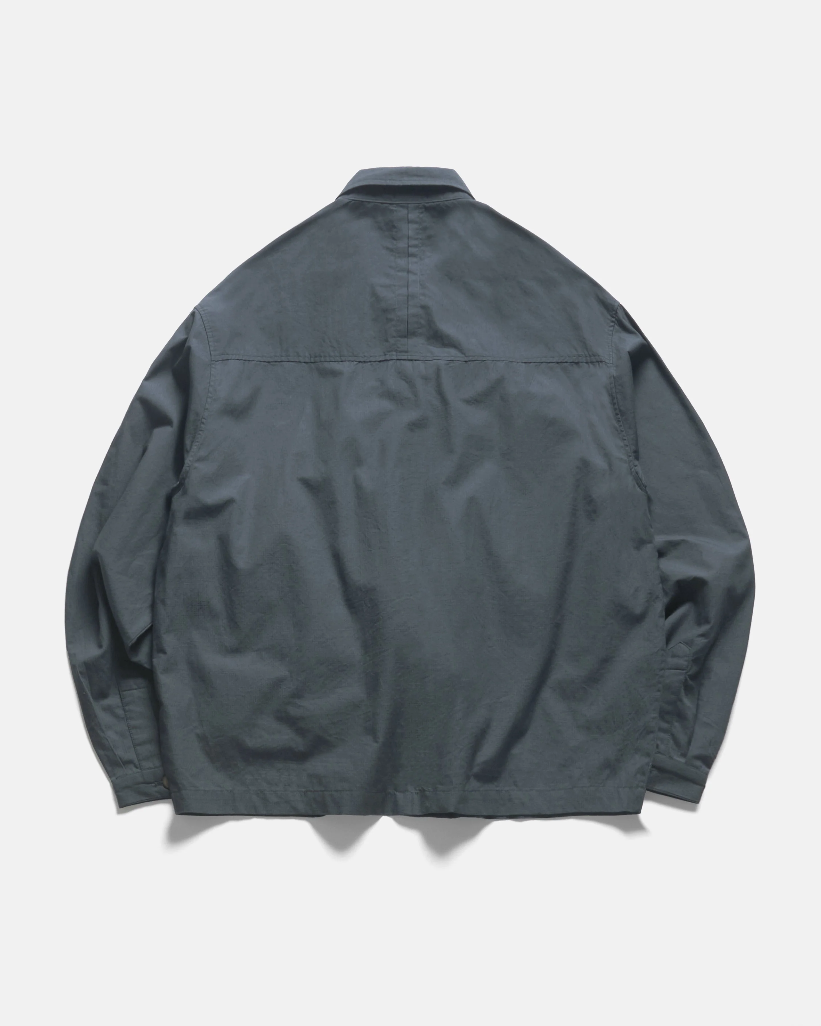 SAM SHIRT JACKET - WASHED SLATE COTTON MICRO RIPSTOP - Image 4