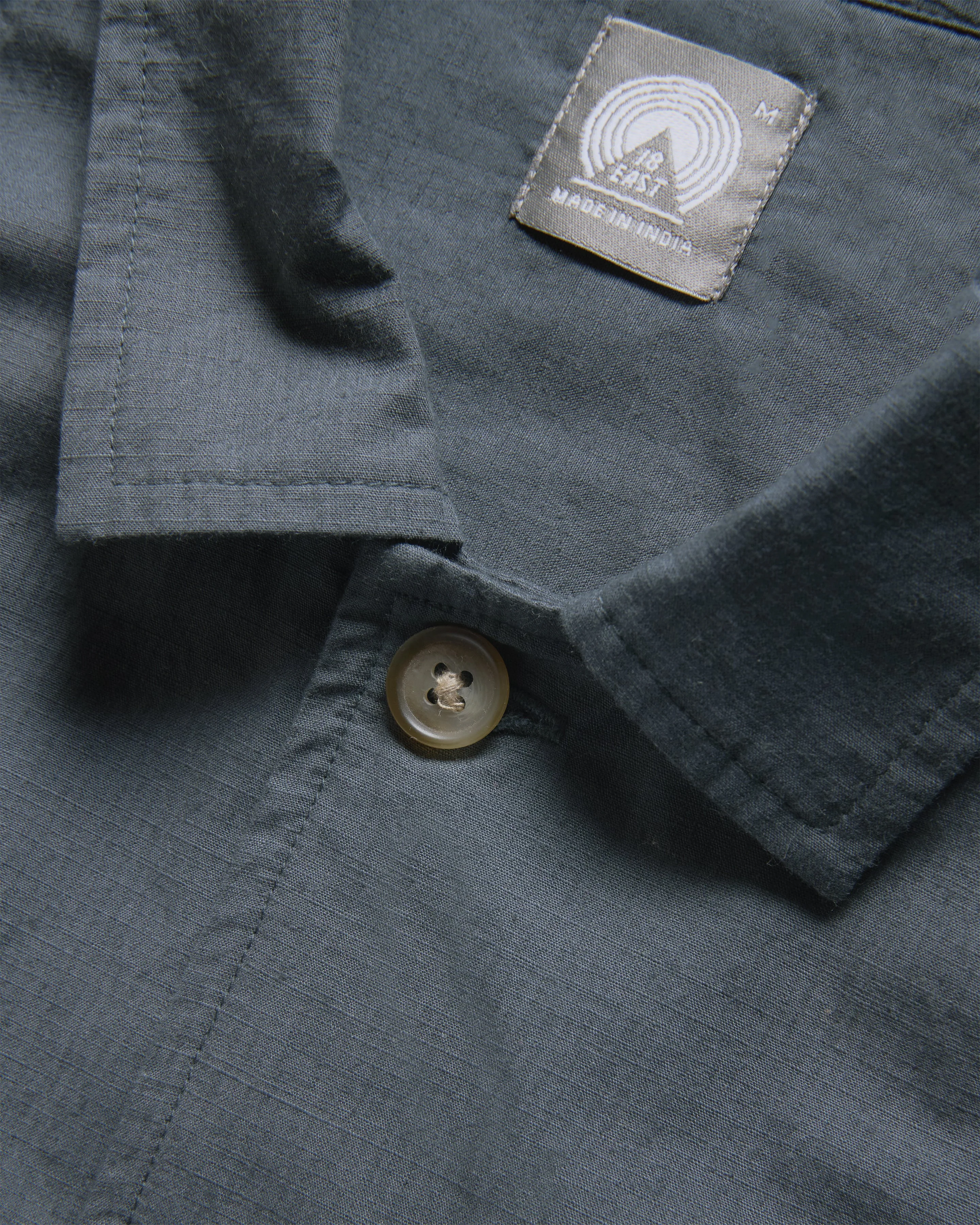 SAM SHIRT JACKET - WASHED SLATE COTTON MICRO RIPSTOP - Image 5