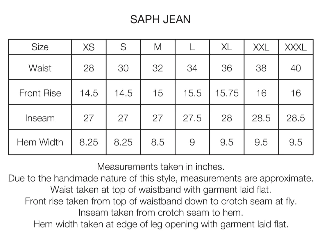 SAPH FIVE POCKET JEANS - 13 oz. RAW DENIM - Image 7