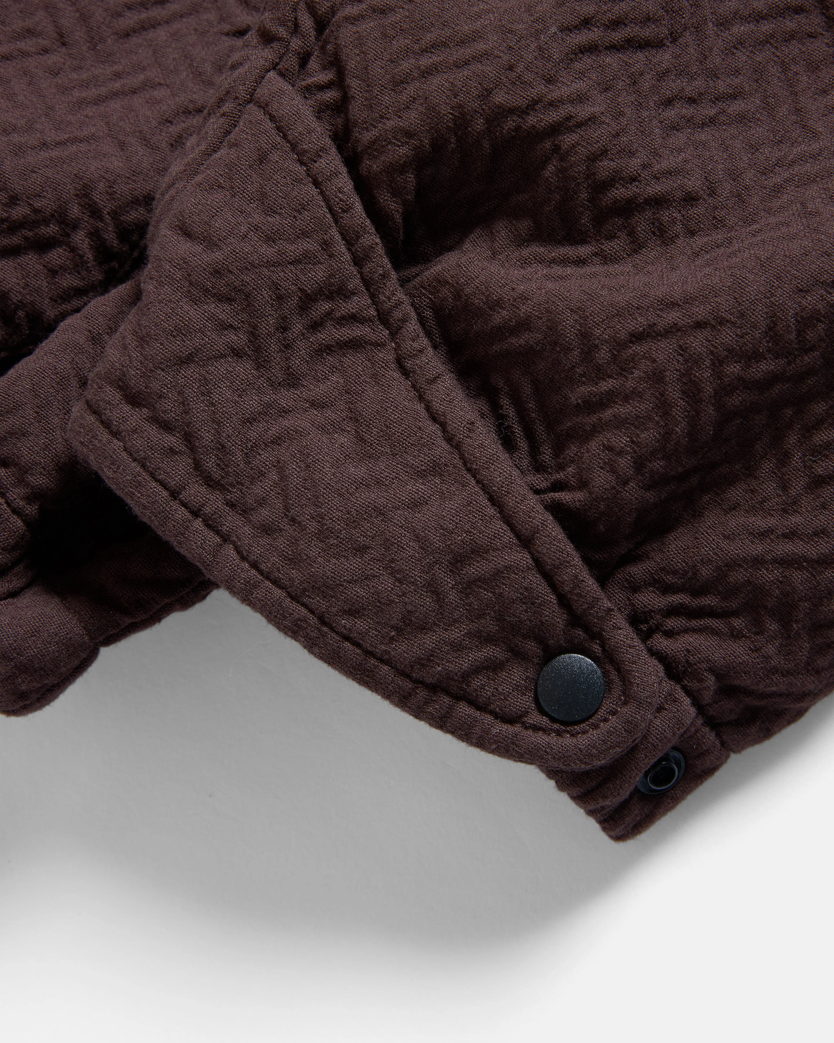 SEGUIN HOODED MOUNTAIN PARKA - UMBER DOUBLE WEAVE JACQUARD COTTON - Image 5