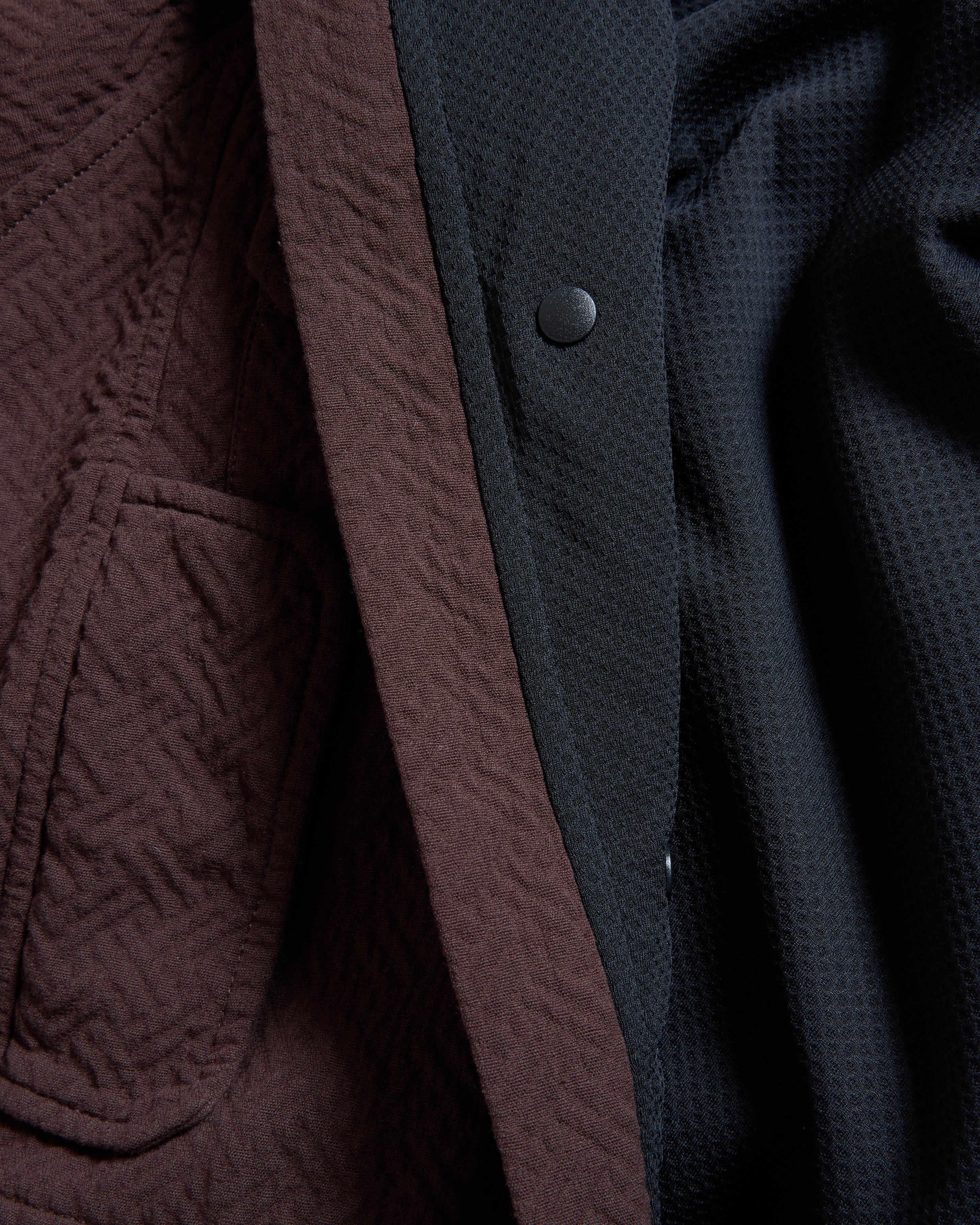 SEGUIN HOODED MOUNTAIN PARKA - UMBER DOUBLE WEAVE JACQUARD COTTON - Image 7
