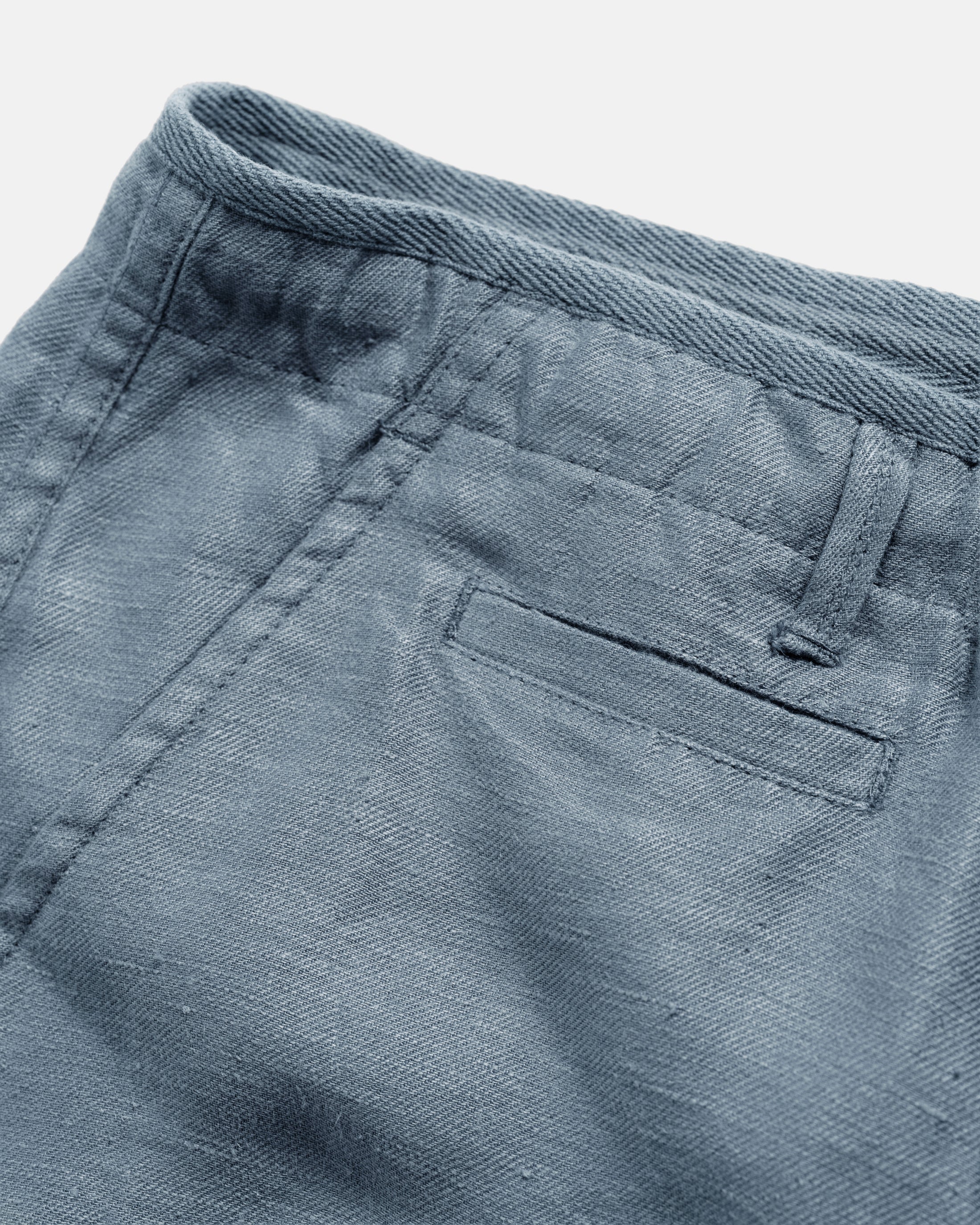 SHELTER CAMP SHORTS - CHAMBRAY BLUE LINEN TWILL - Image 3