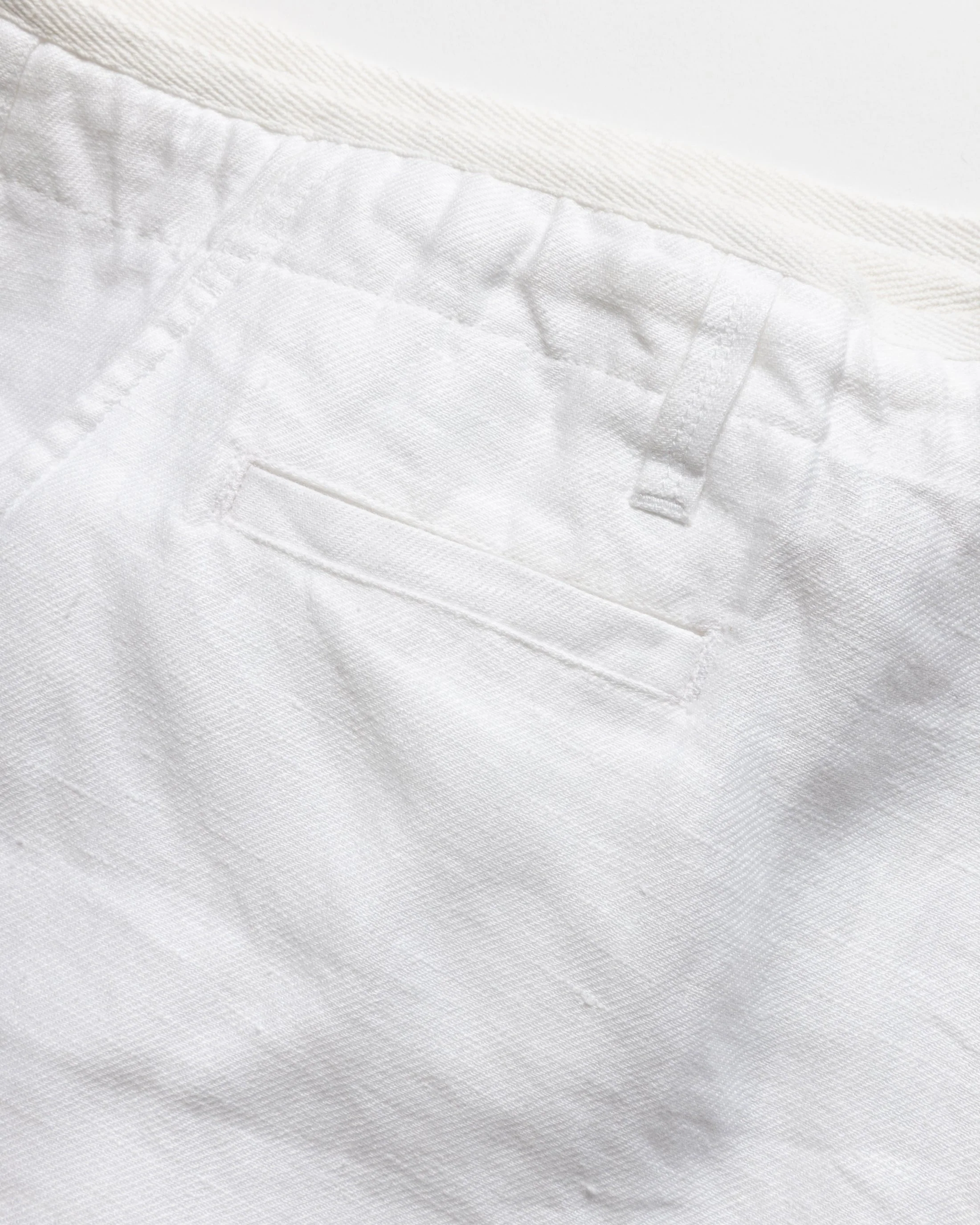SHELTER CAMP SHORTS - WHITE LINEN TWILL - Image 5