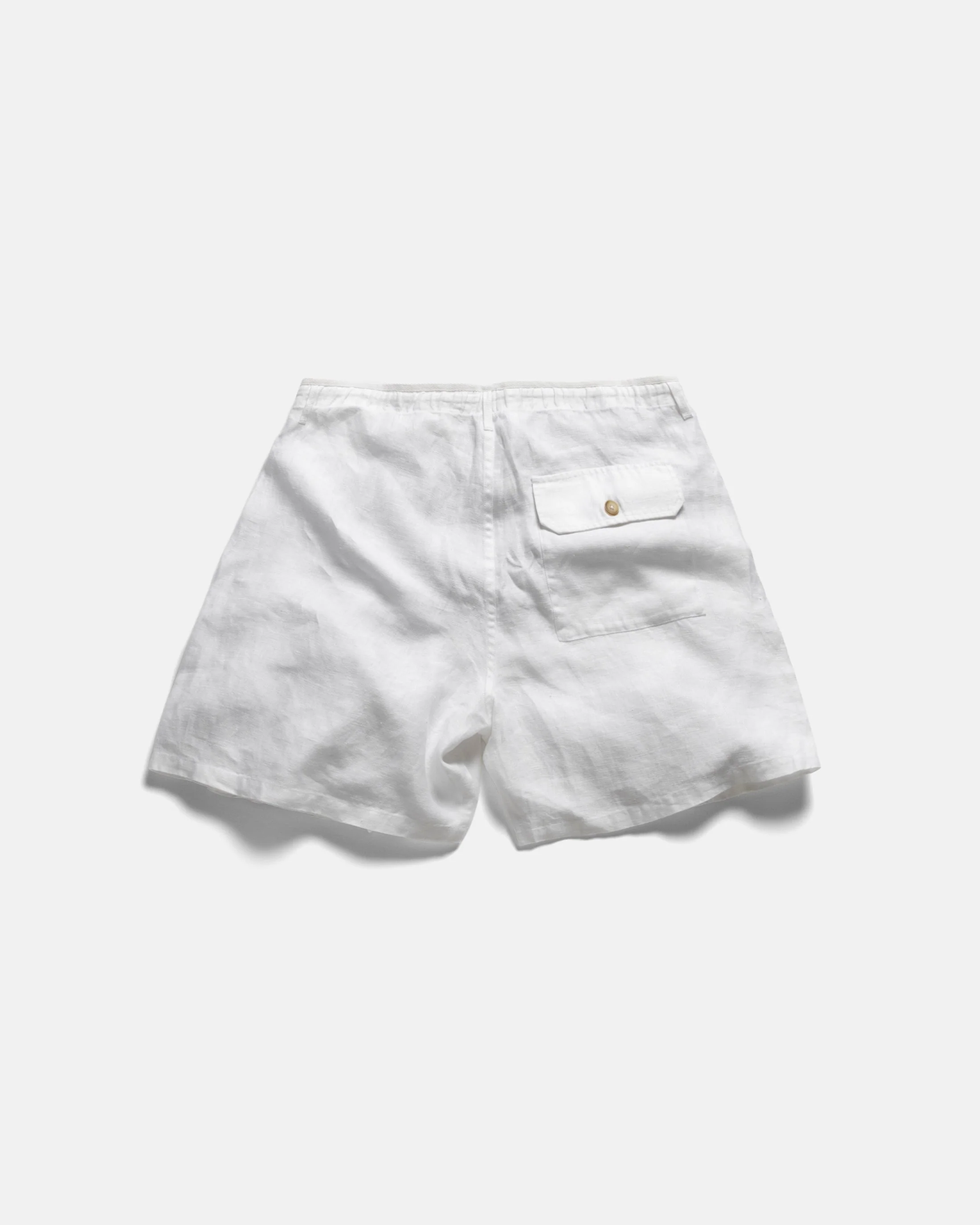 SHELTER CAMP SHORTS - WHITE LINEN TWILL - Image 9