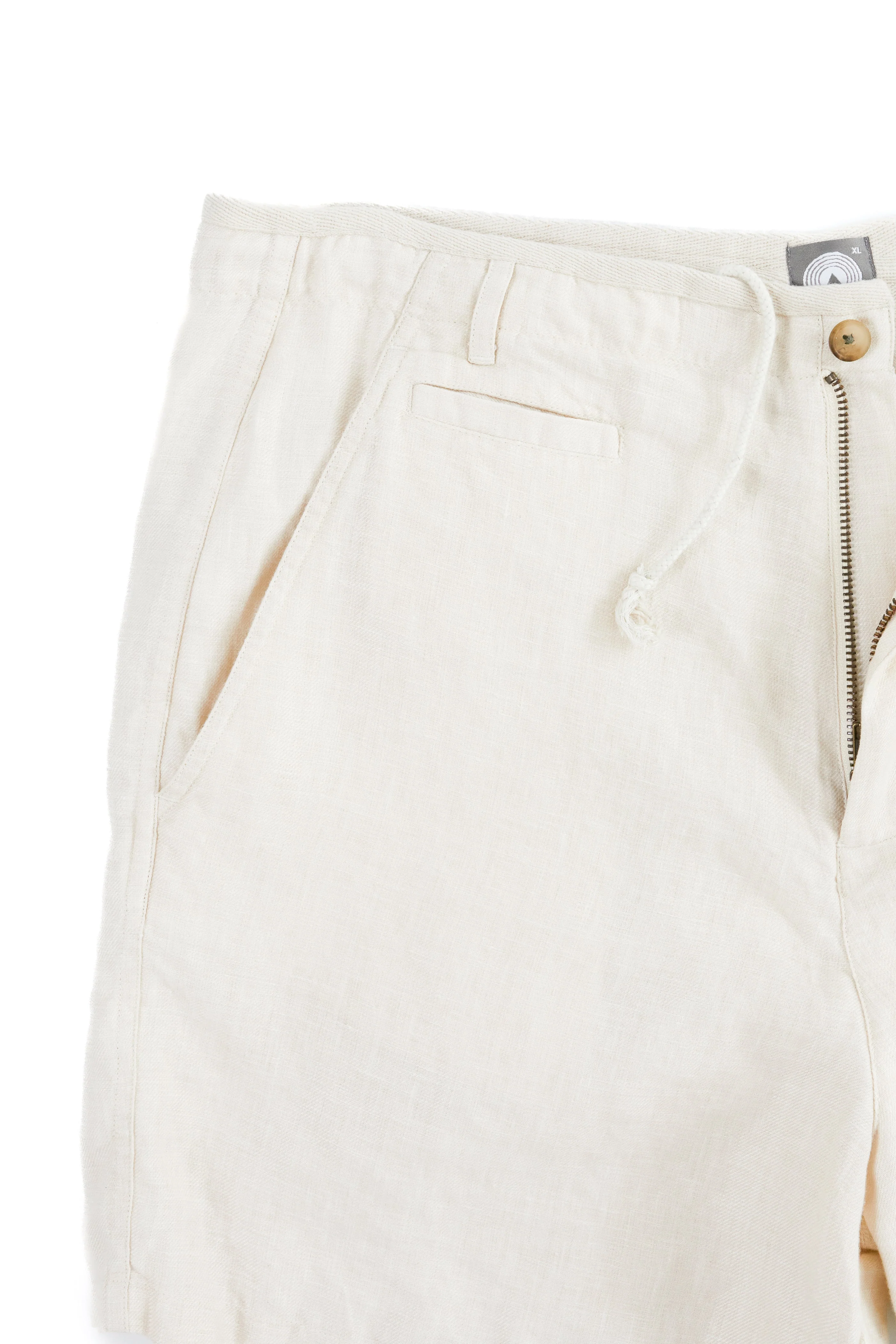 SHELTER CAMP SHORTS - NATURAL LINEN TWILL - Image 4