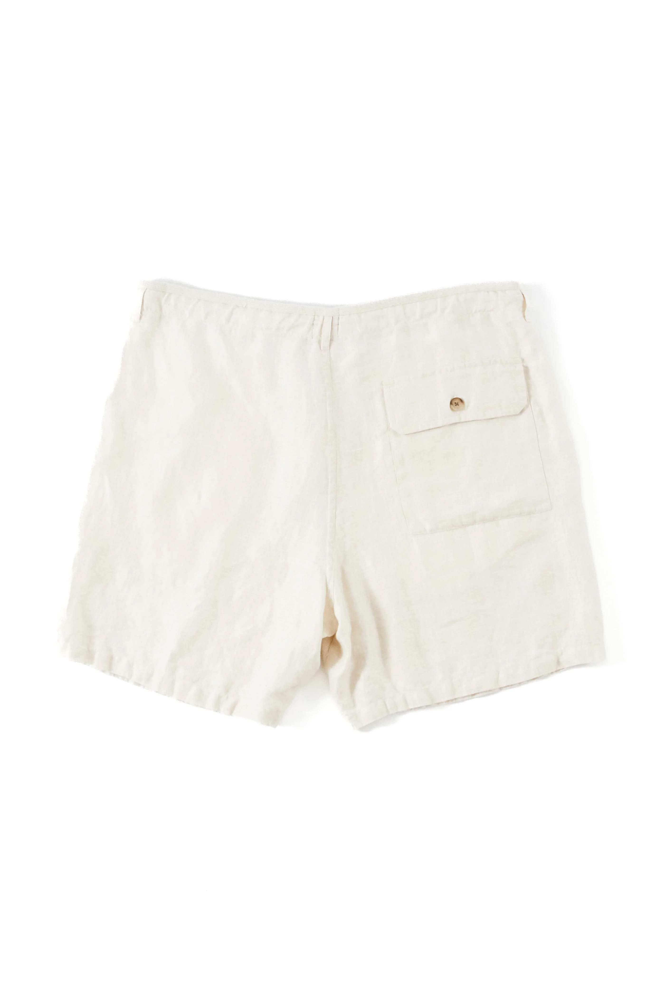 SHELTER CAMP SHORTS - NATURAL LINEN TWILL - Image 6